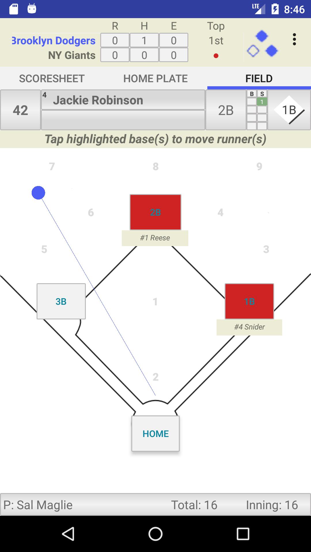 3up3downscoring Baseball Scorekeeping App