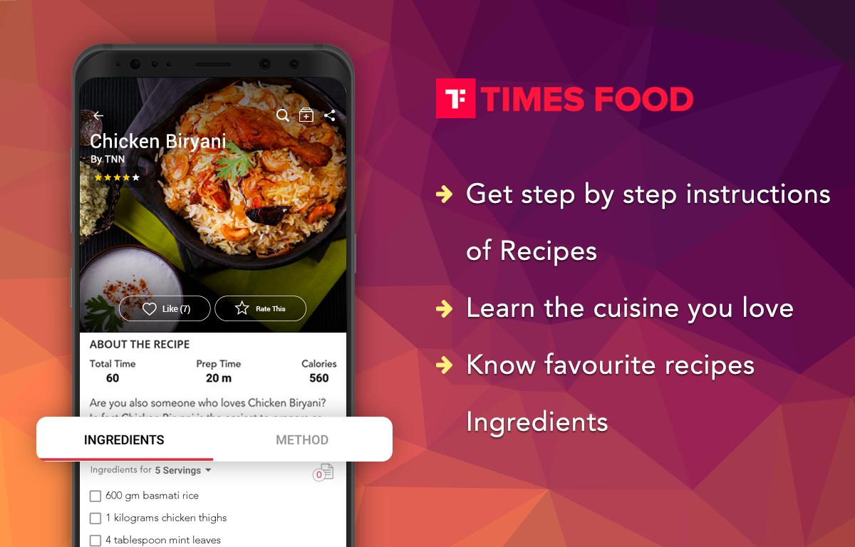 Times Food App: Indian Recipe Videos, Cooking Tips