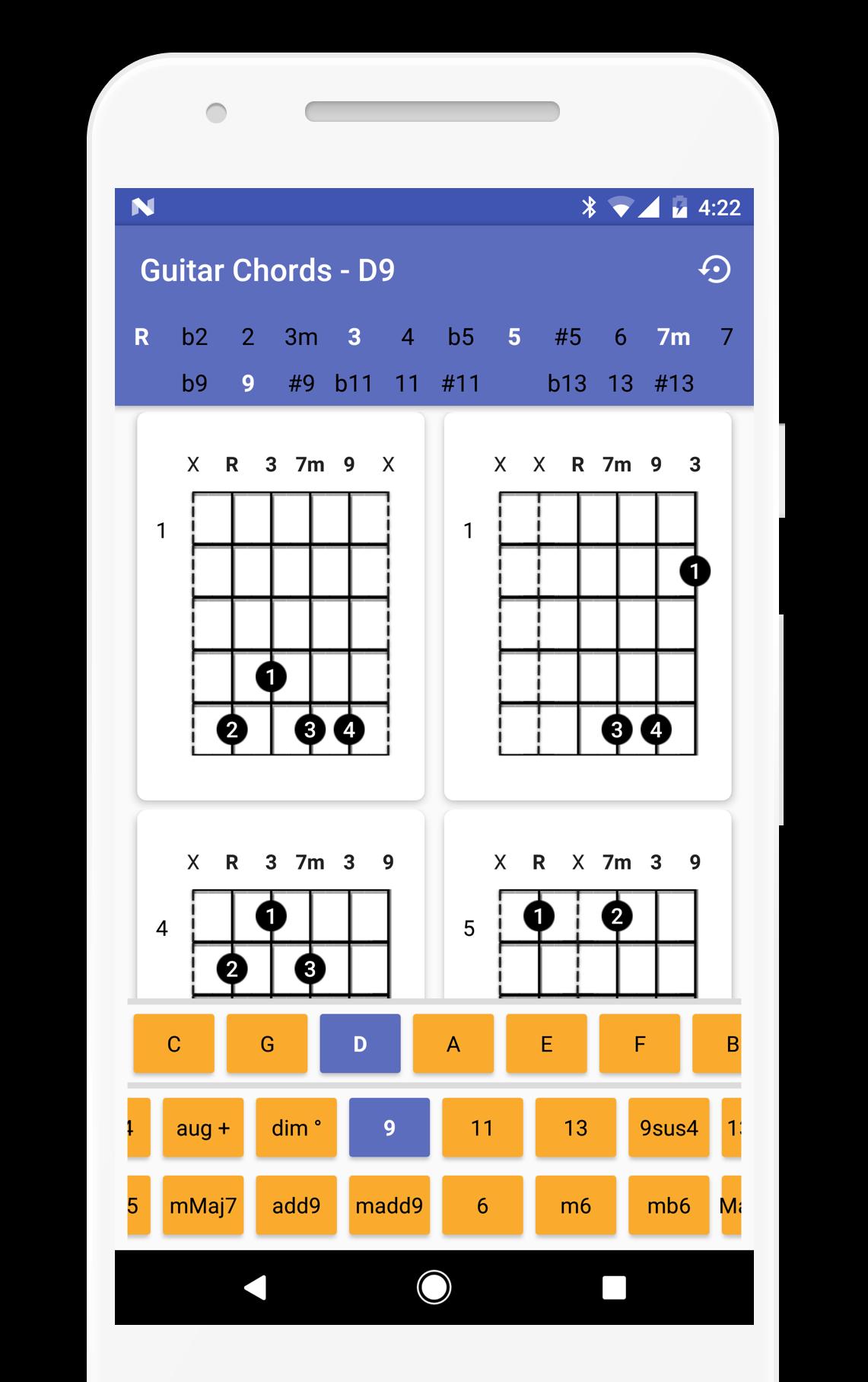 Guitar Chords Finder - No Ads!