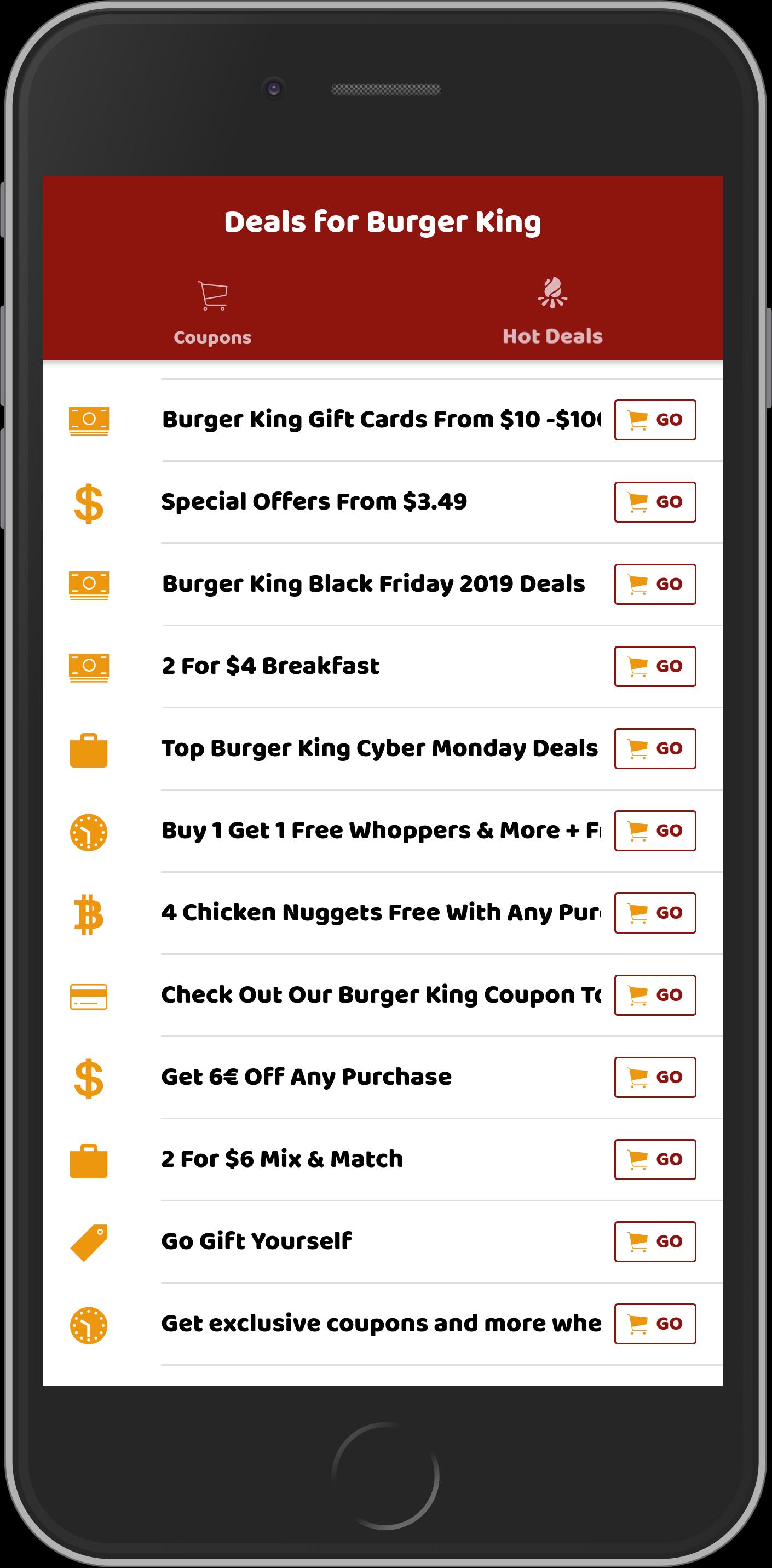 Food Coupons for Burger King - Hot Discounts ????????