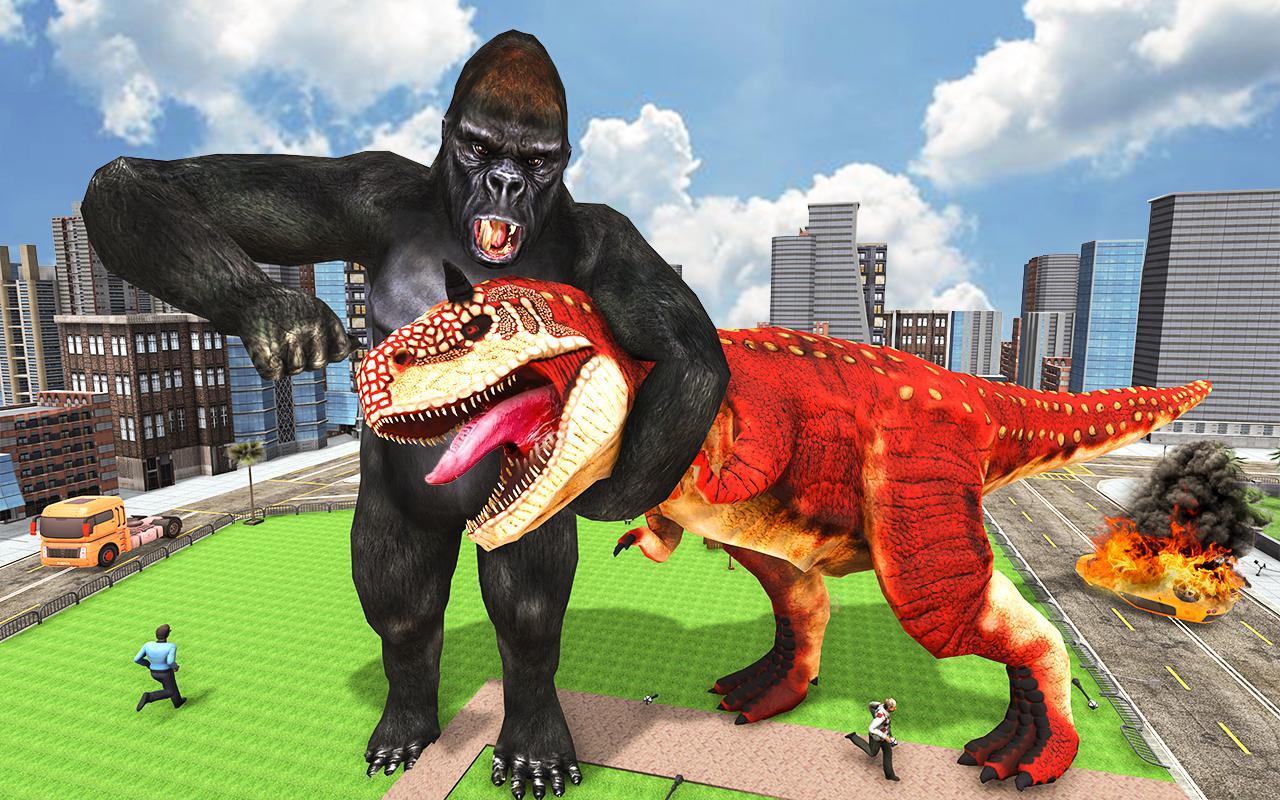 Monster Dinosaur Rampage: Angry King Kong Games