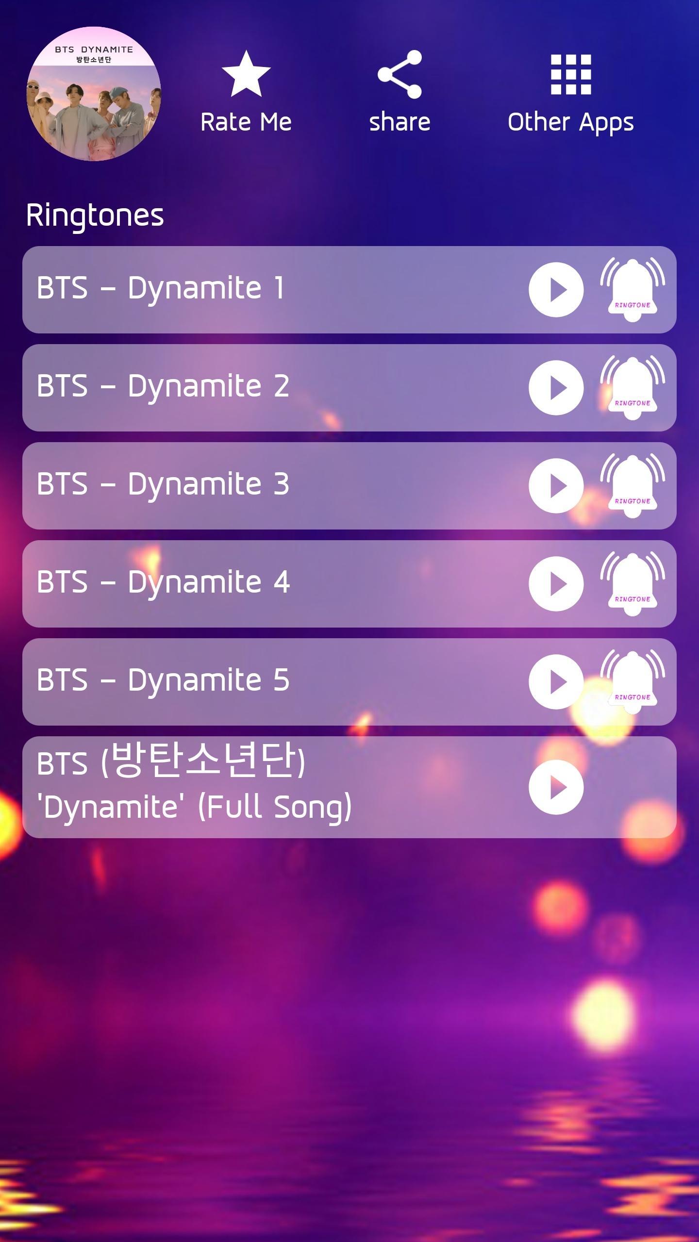 Dynamite - BTS  (방탄소년단) 벨소리 및 음악