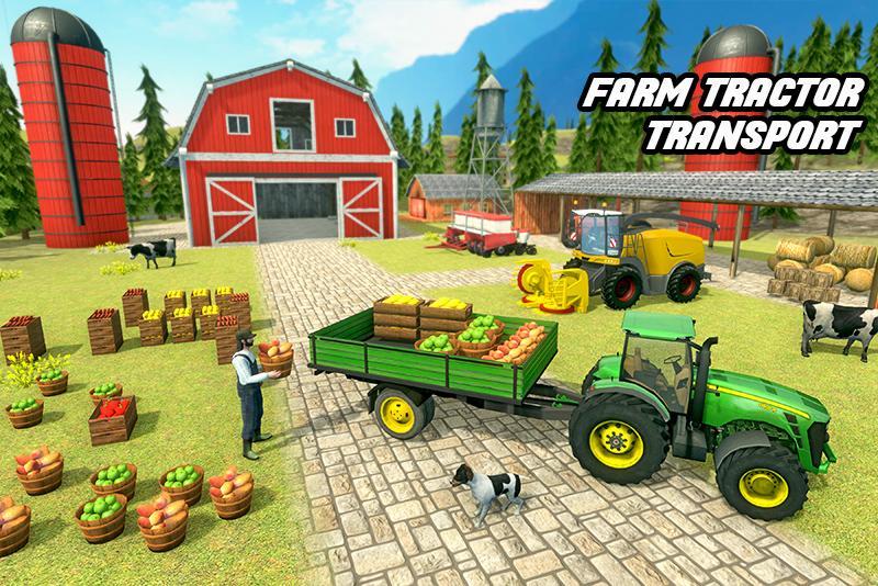 Offroad Farm Tractor Transport: Truck Driving Game