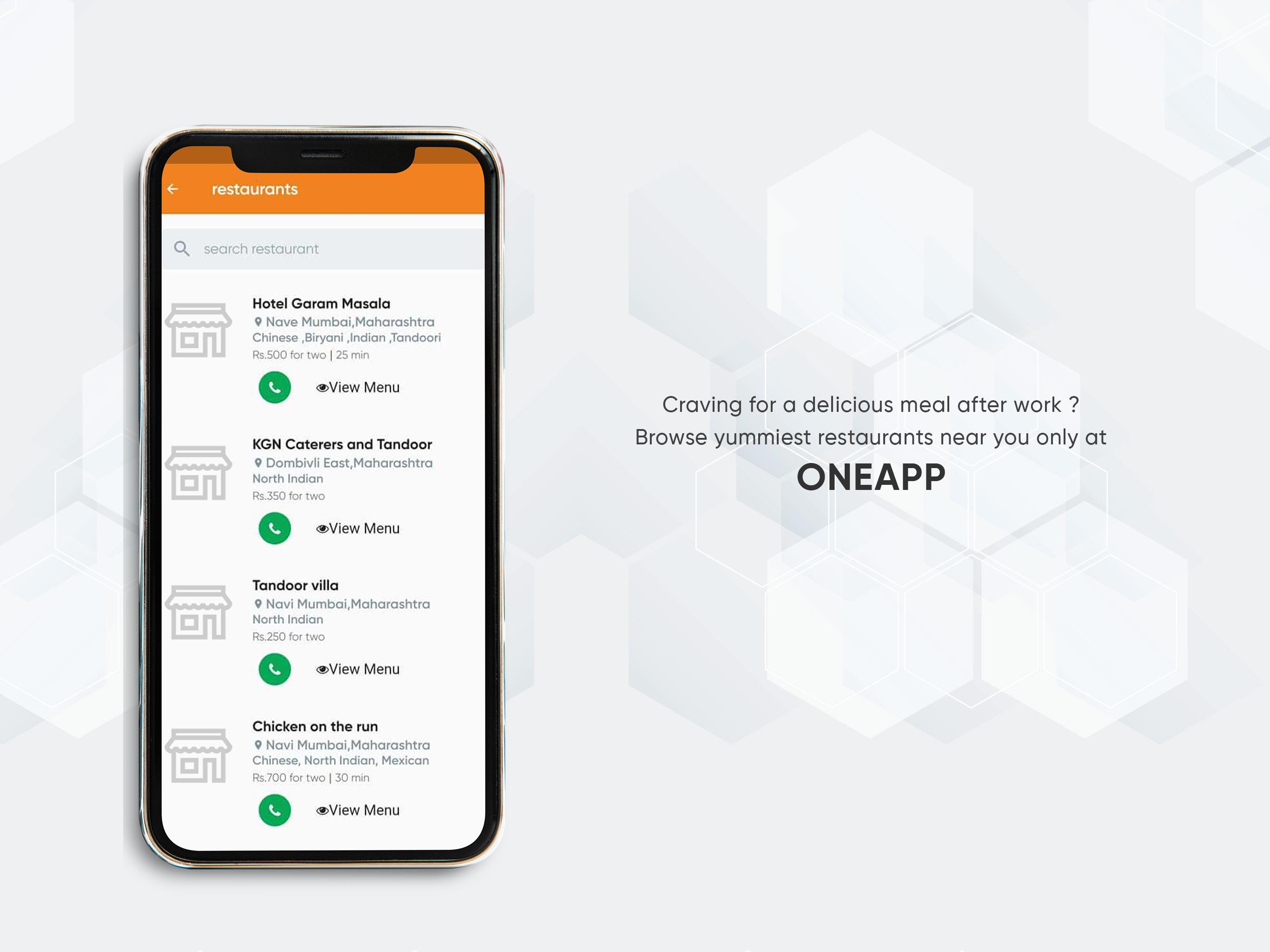 oneapp - For Society Management & Online ordering