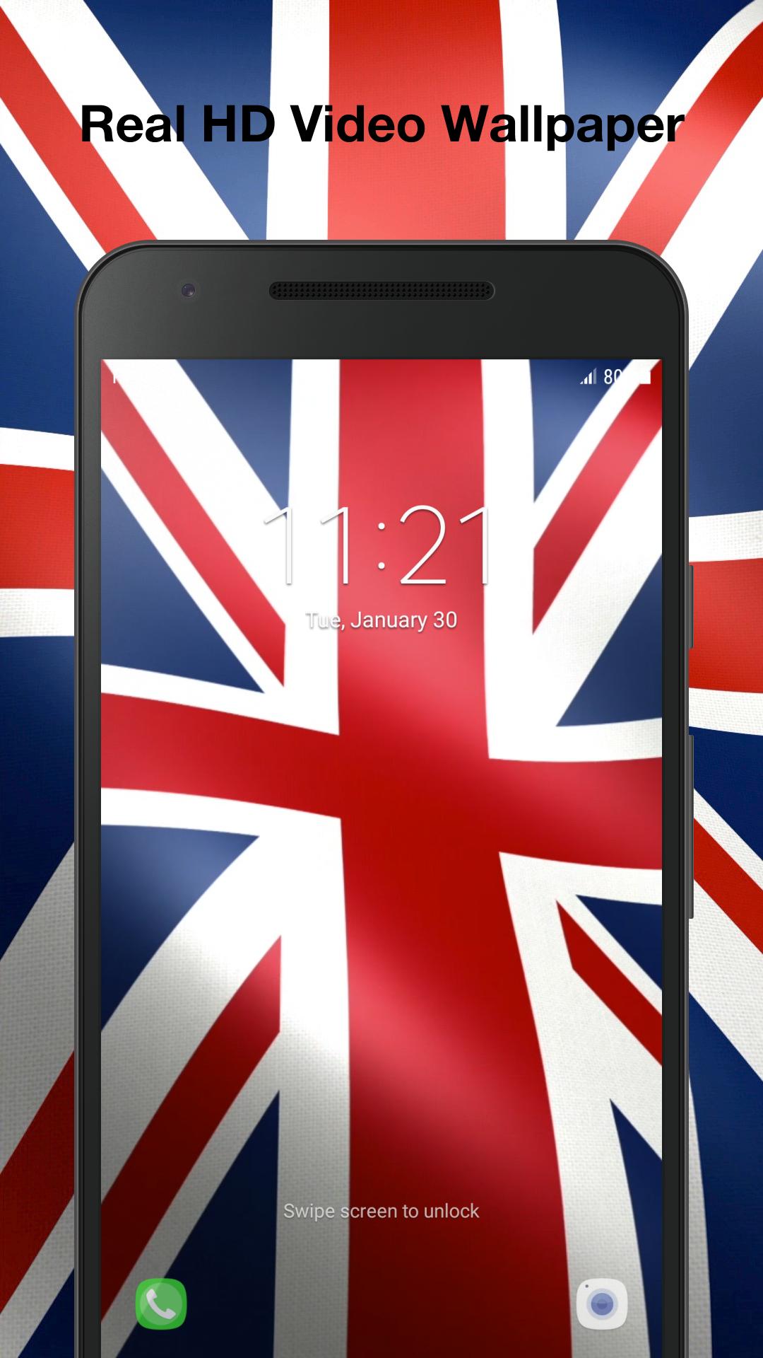 영국 국기 애니메이션 배경 화면