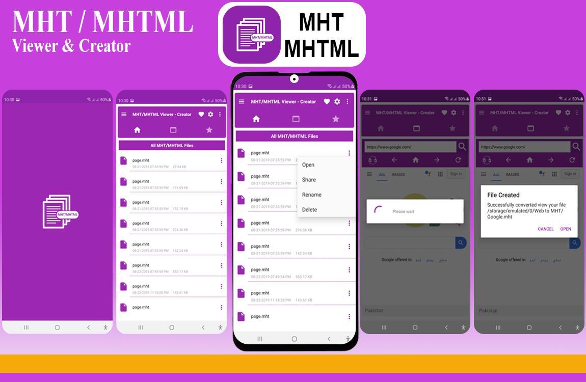 MHT/MHTML Viewer - MHT Creator