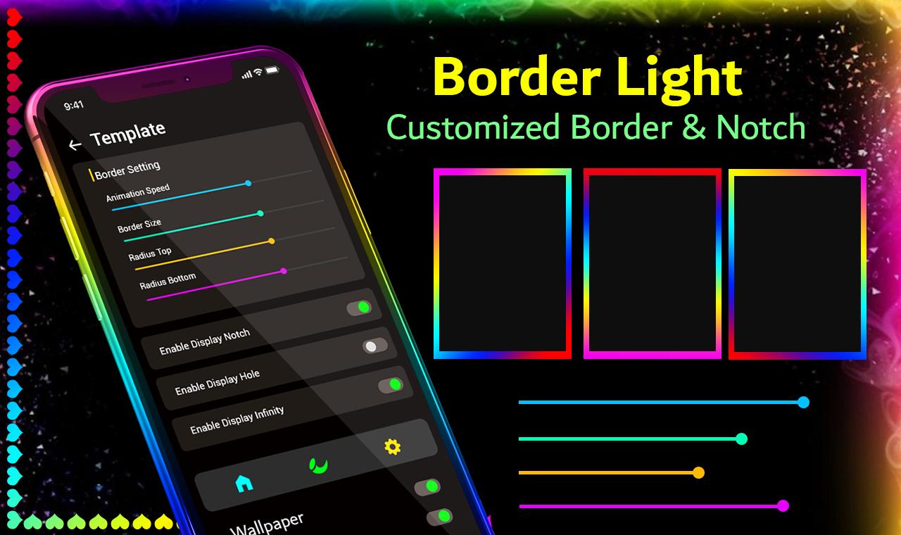 Mobile Border Light & Live Wallpaper