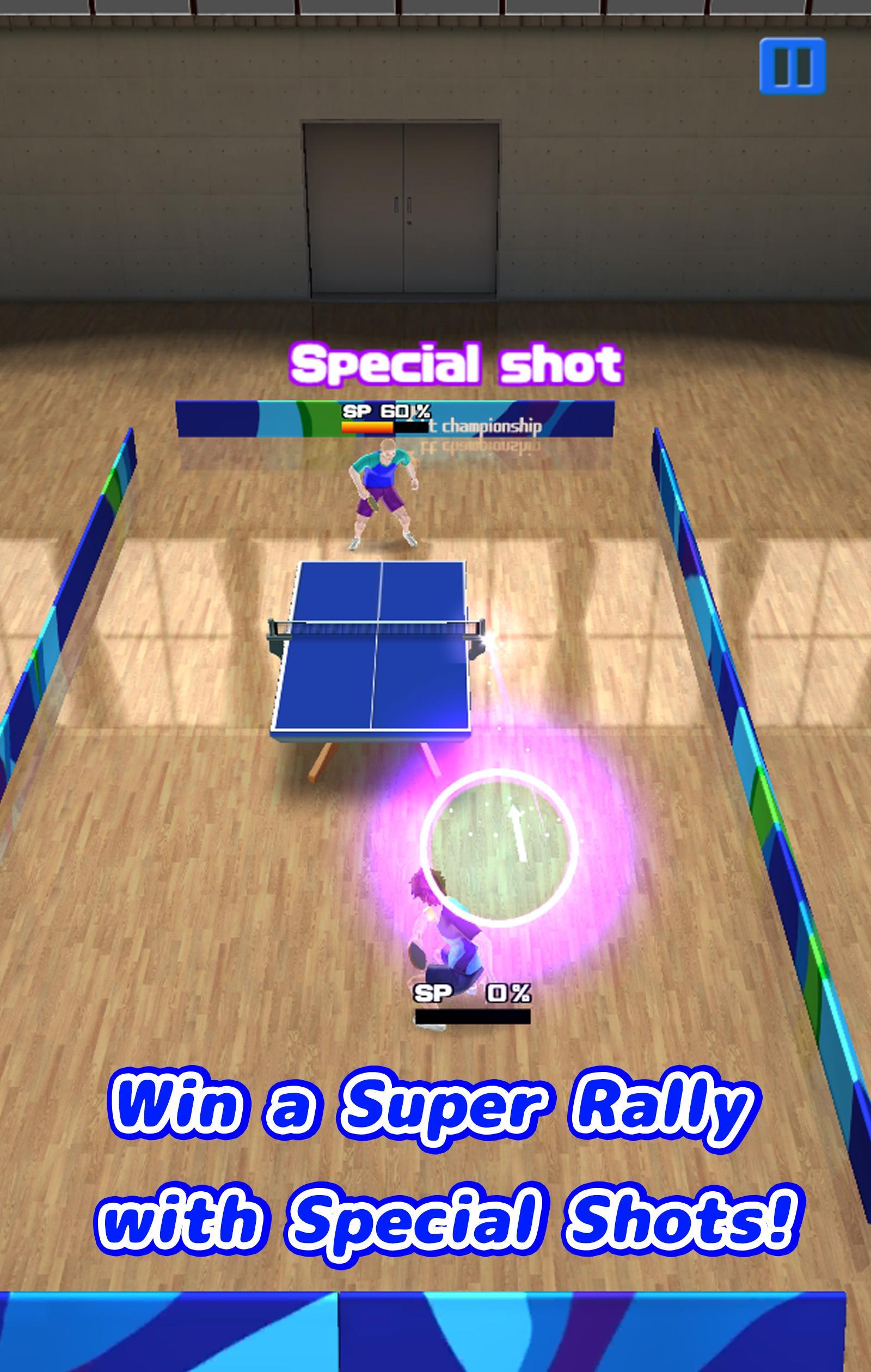 Super rally table tennis
