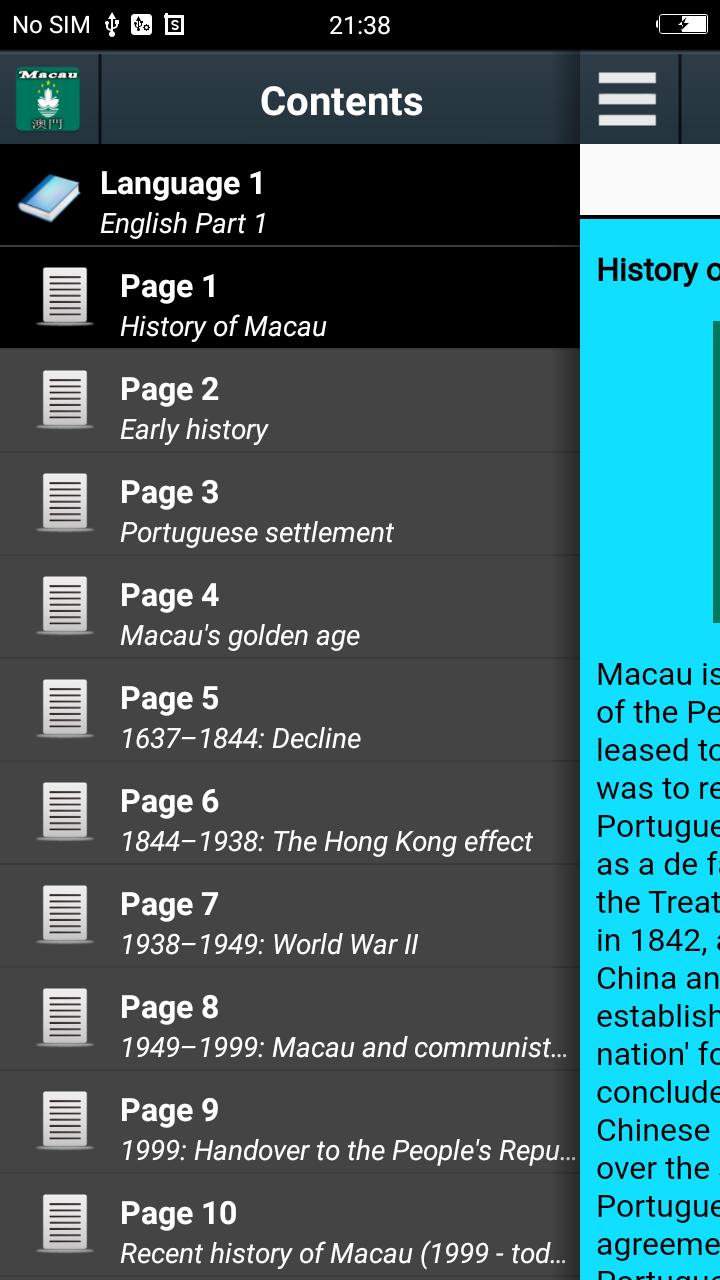 History of Macau