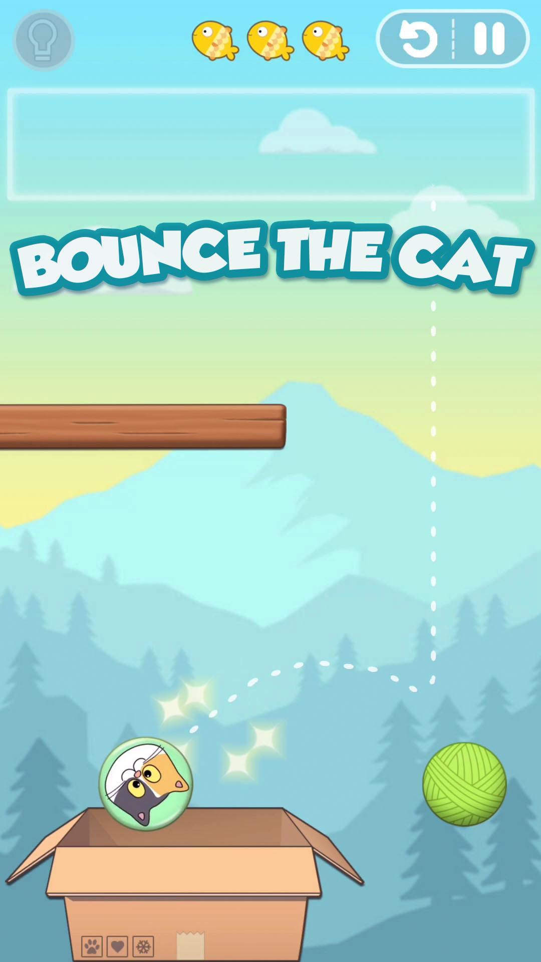 Cat Bounce - Physics Puzzles