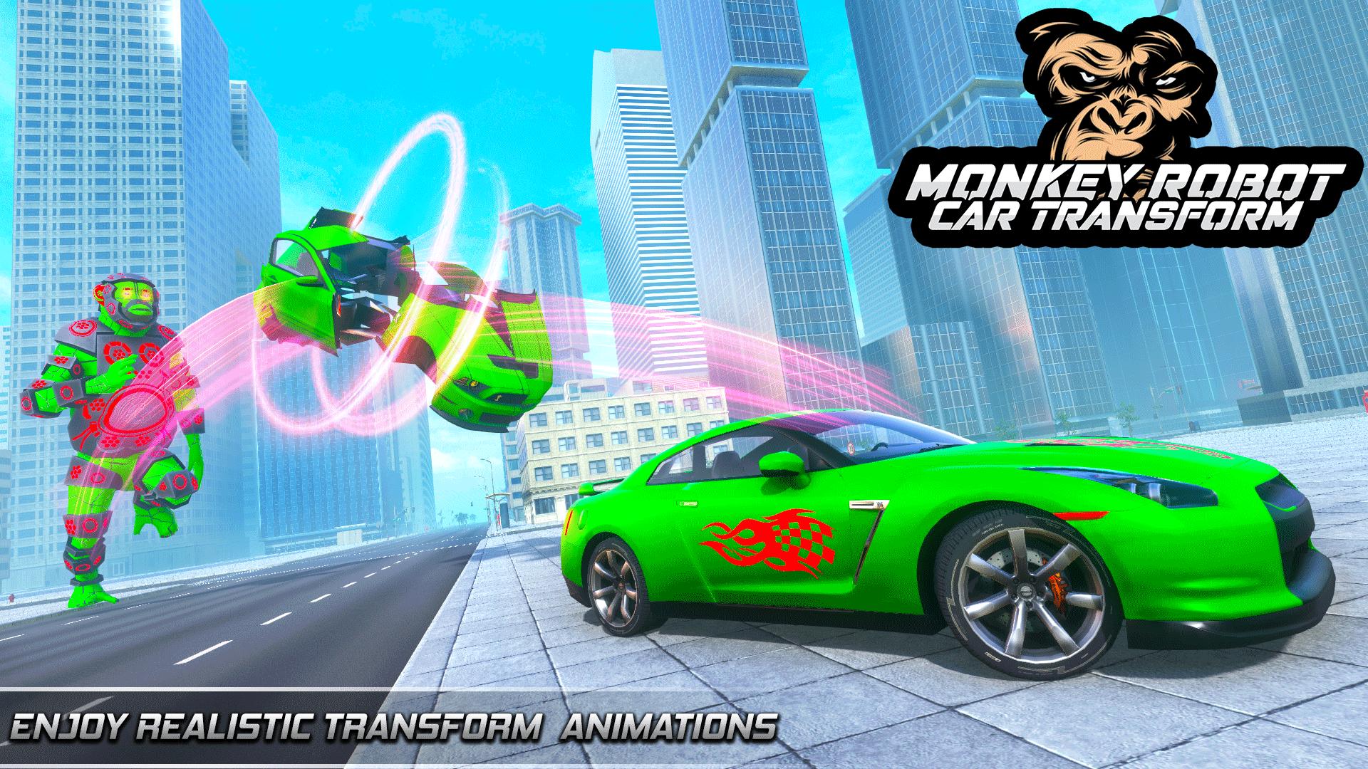 Monkey Robot Game - Robot Car Transforming