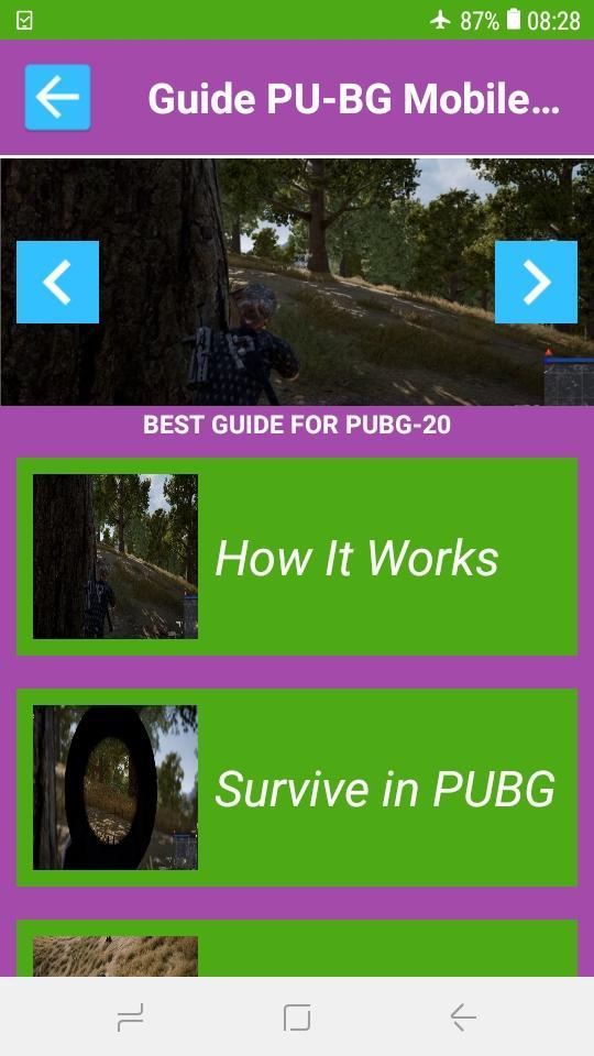 Tips for PU8G Mobile Battle Survival Royale Guide