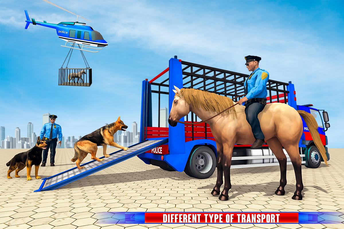 US Police Dog & Horse Transport Truck