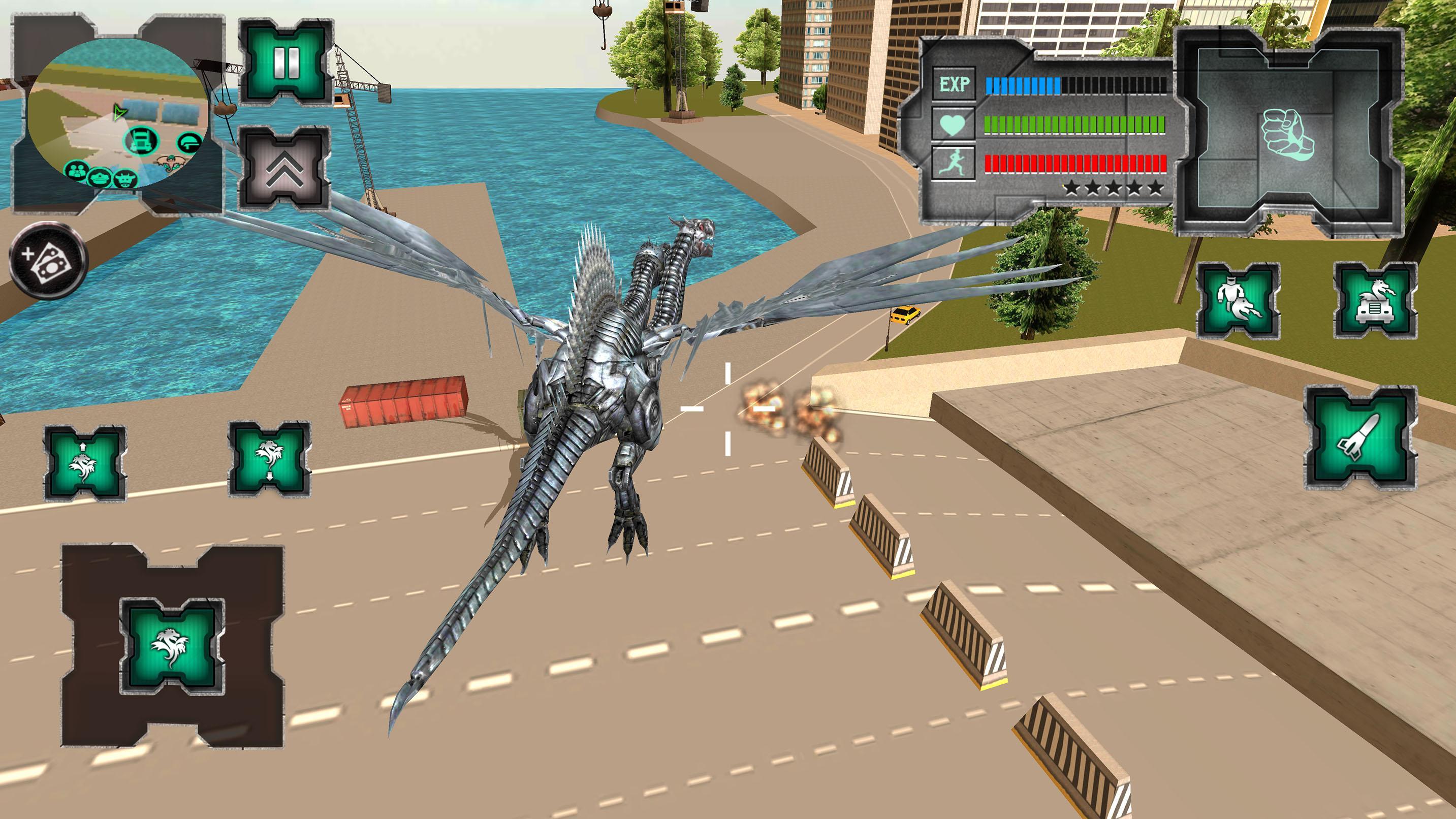 Flying Dragon Robot Simulator :Transformation War