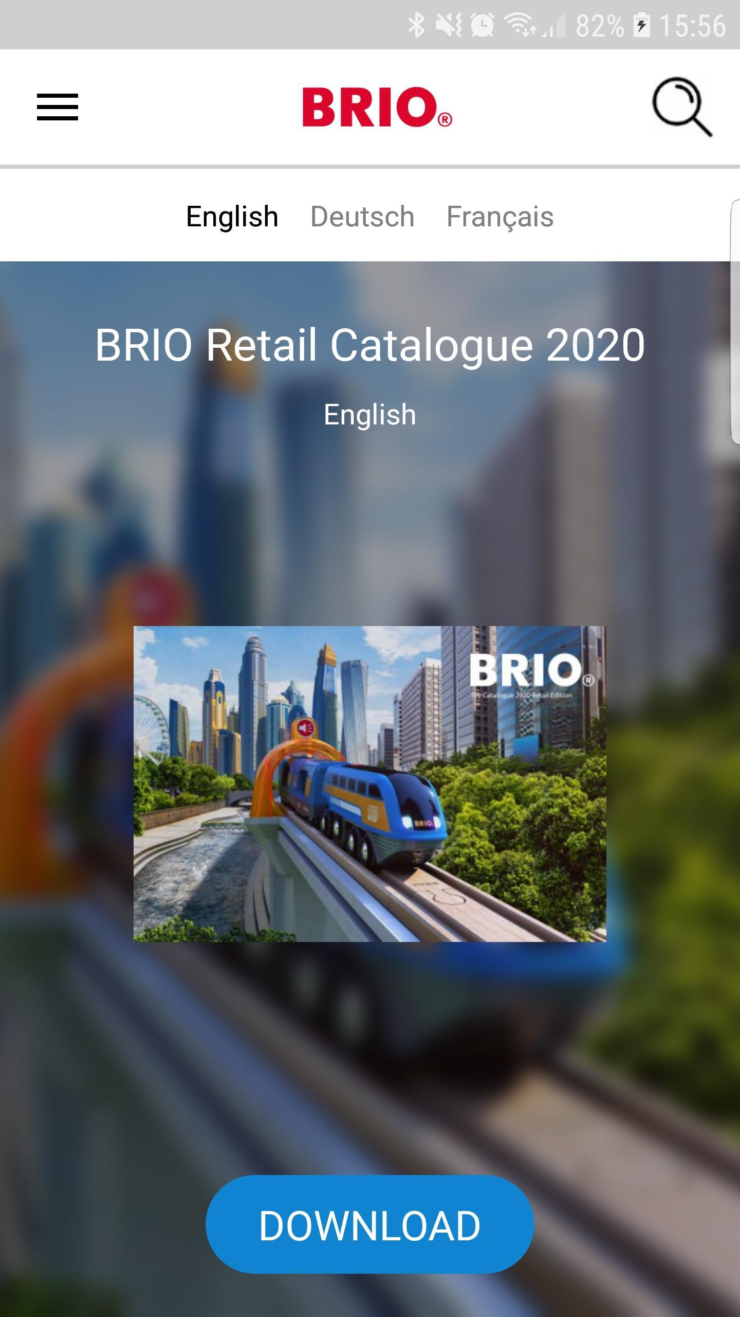 BRIO Retail Catalogue
