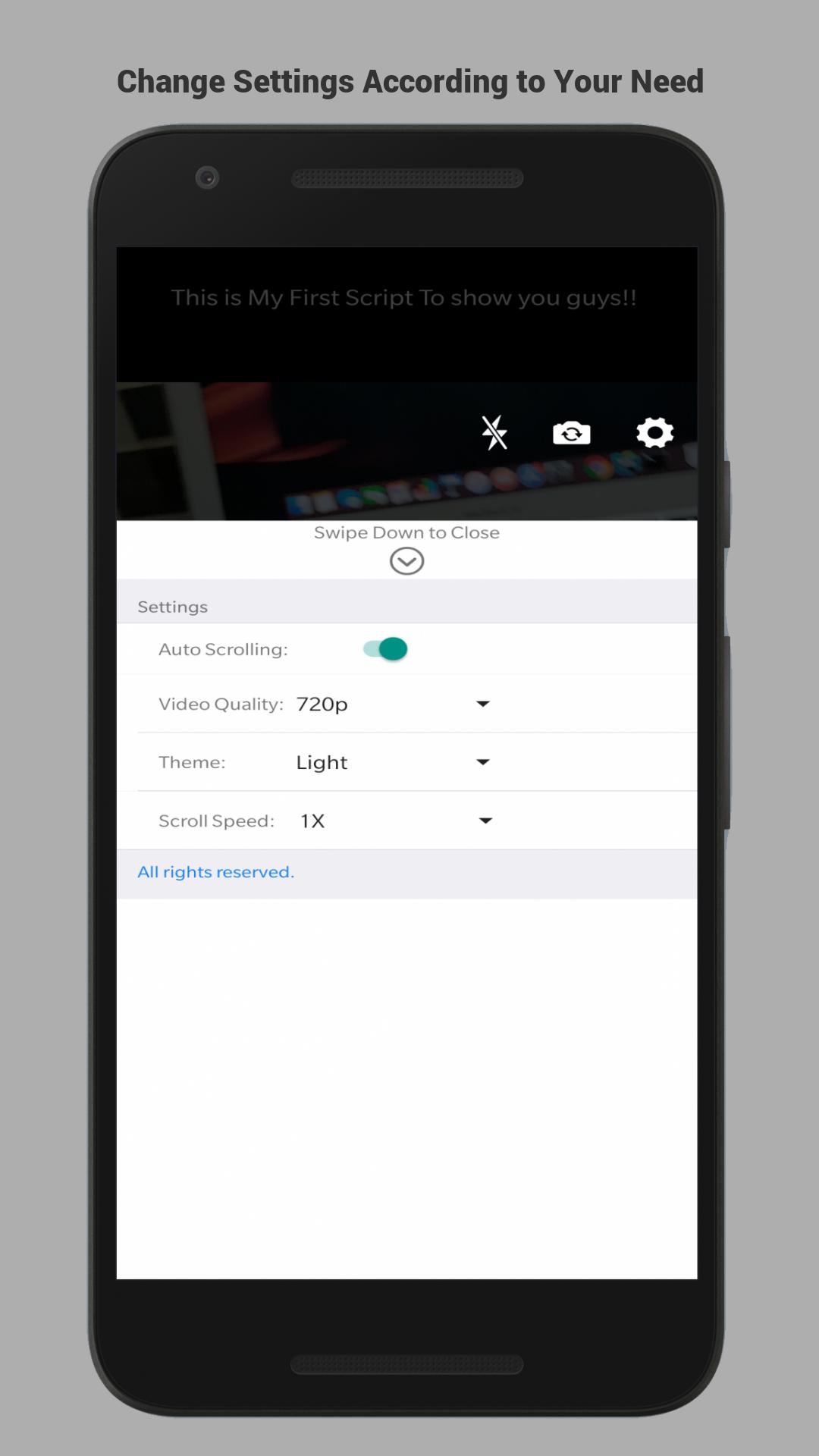 Video Teleprompter :Video Recorder Camera
