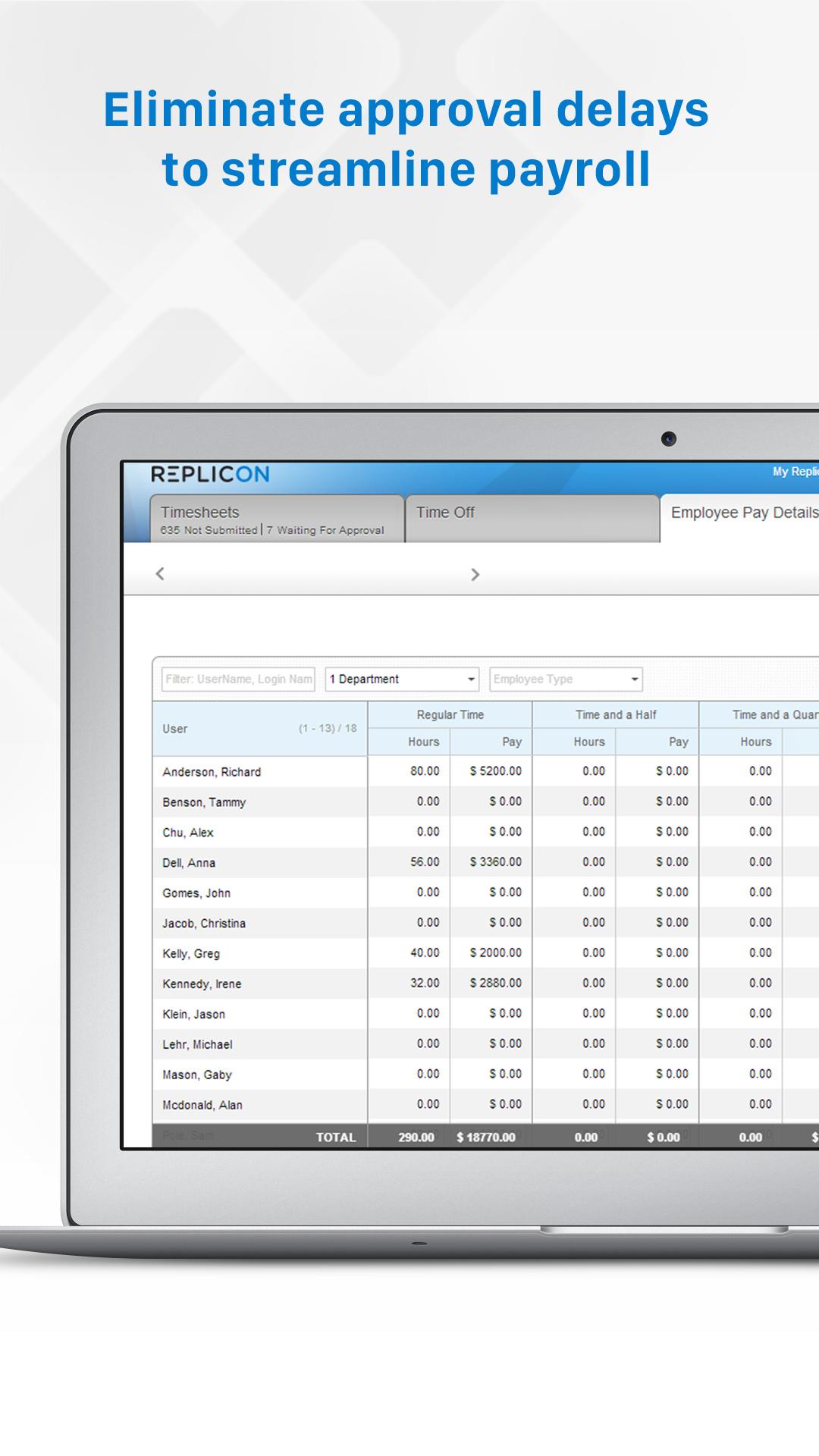 Replicon - Timesheets with GPS