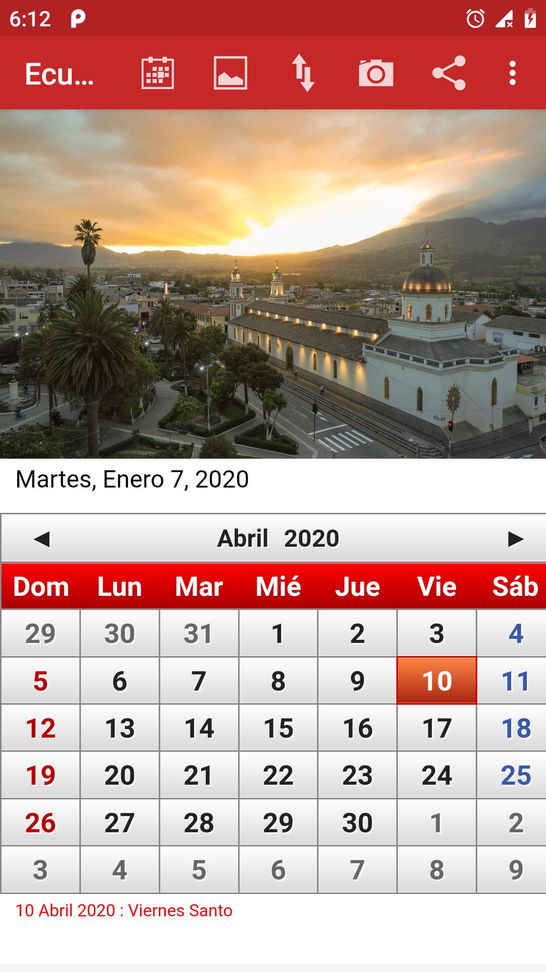 Ecuador Calendario 2021
