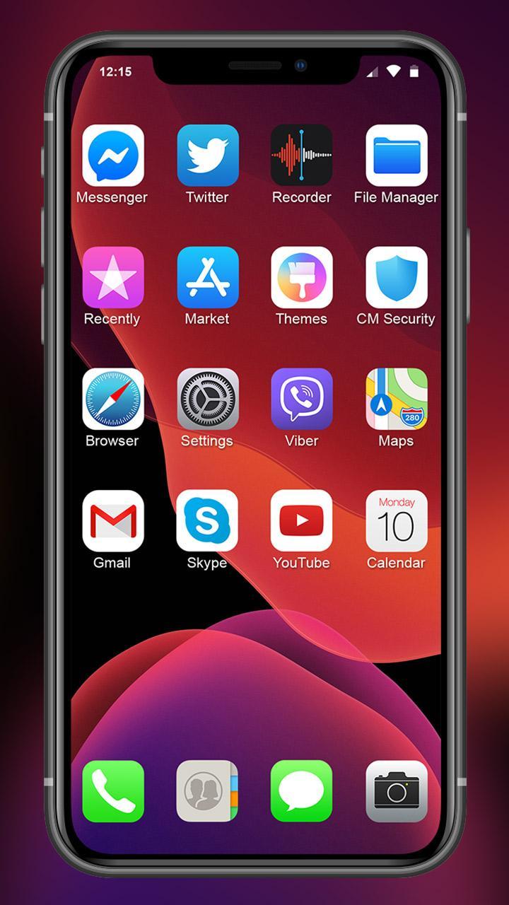 iLauncher Phone 11 Max Pro OS 13 Black Theme
