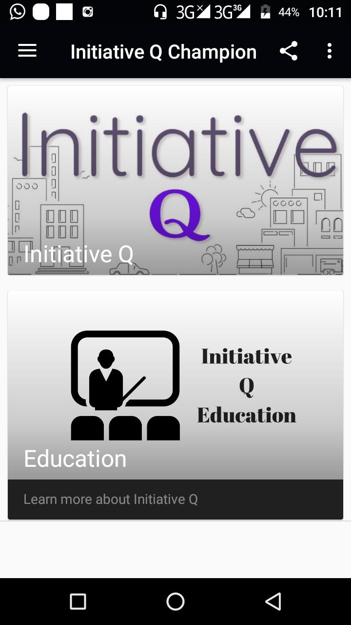 Initiative Q Champion