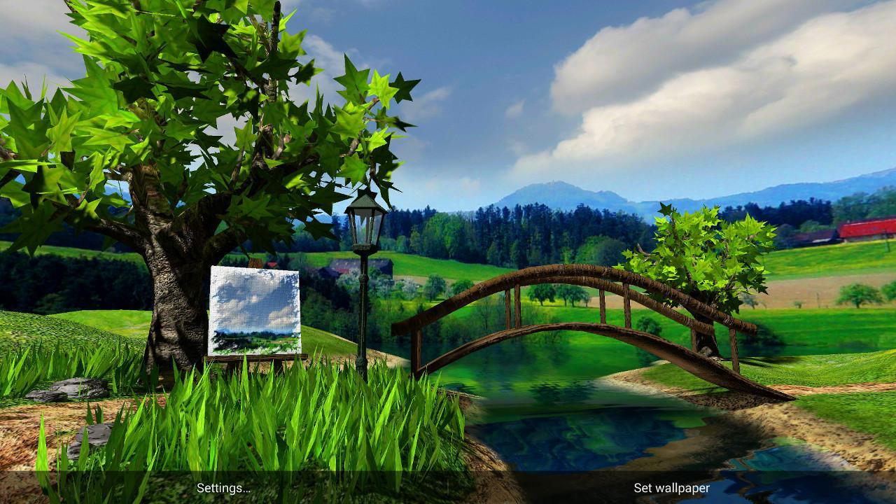 Parallax Nature: Summer Day 3D Gyro Wallpaper