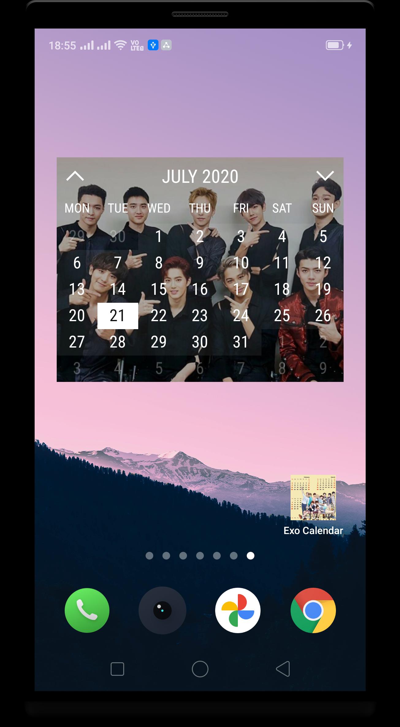 EXO Calendar Widget