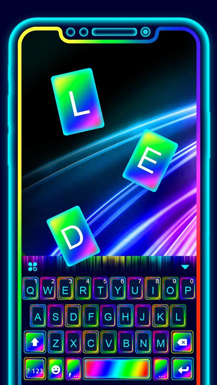 Super Neon 3d 키보드 테마