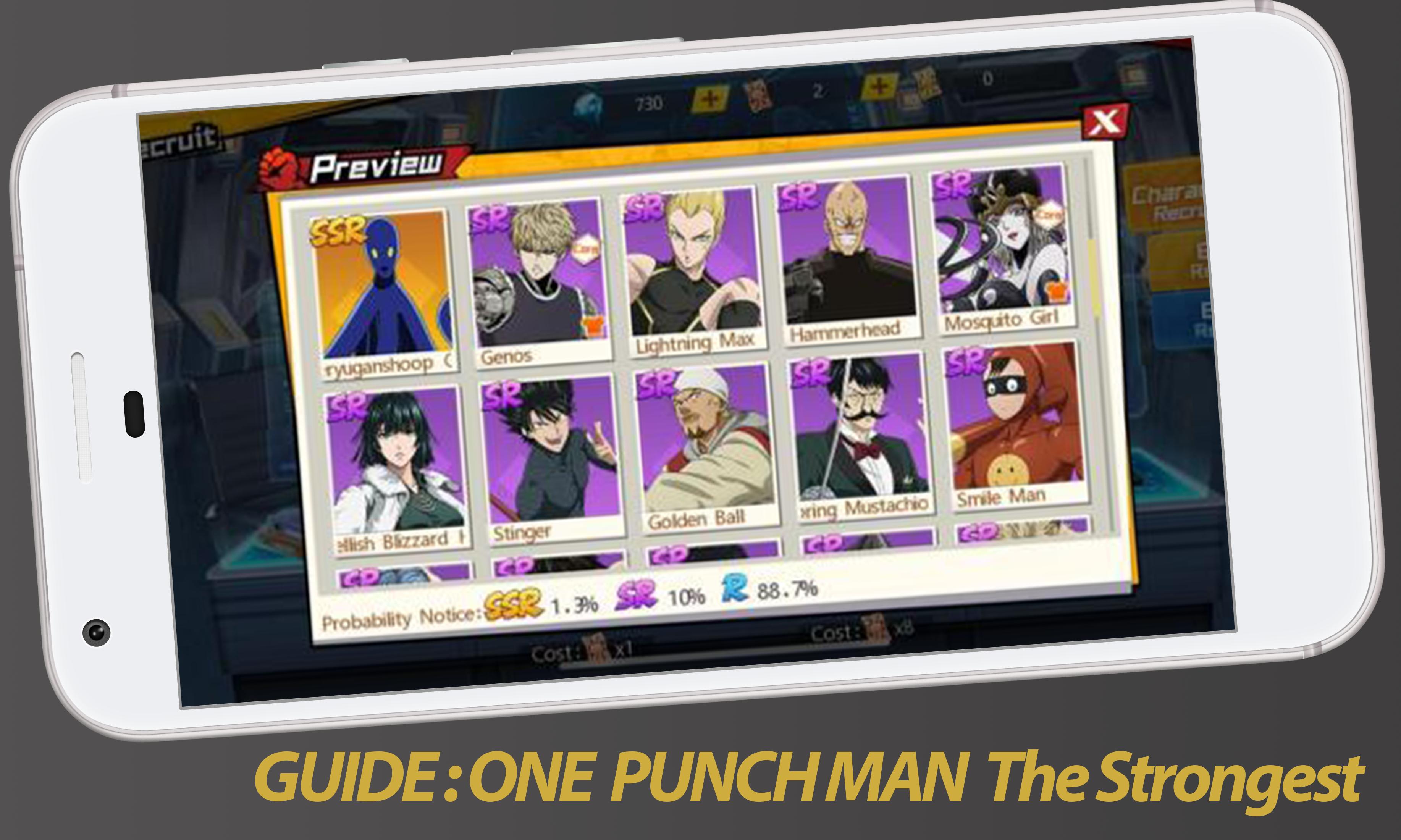 Guide for One Punch Mobile The Strongest