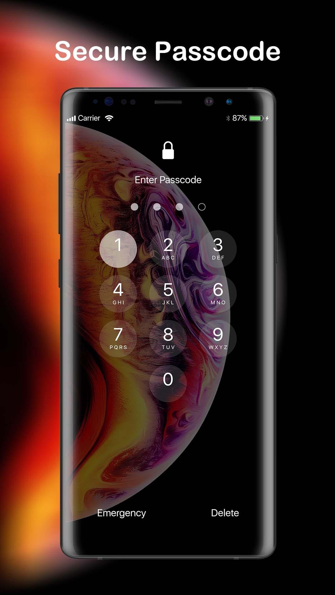 LockScreen Phone XS - Notification