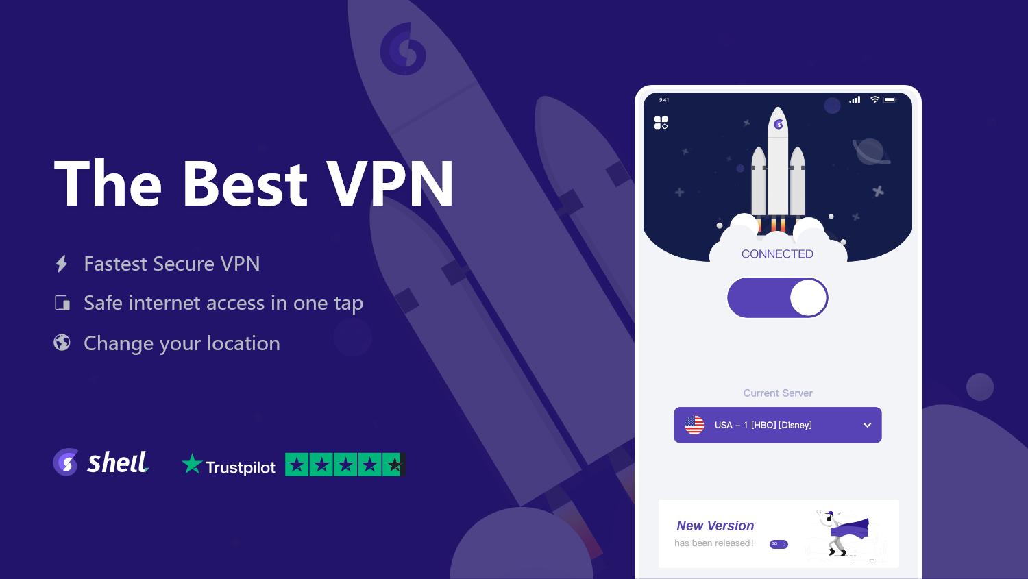 ShellVPN Free – VPN Proxy & Secure Hotspot