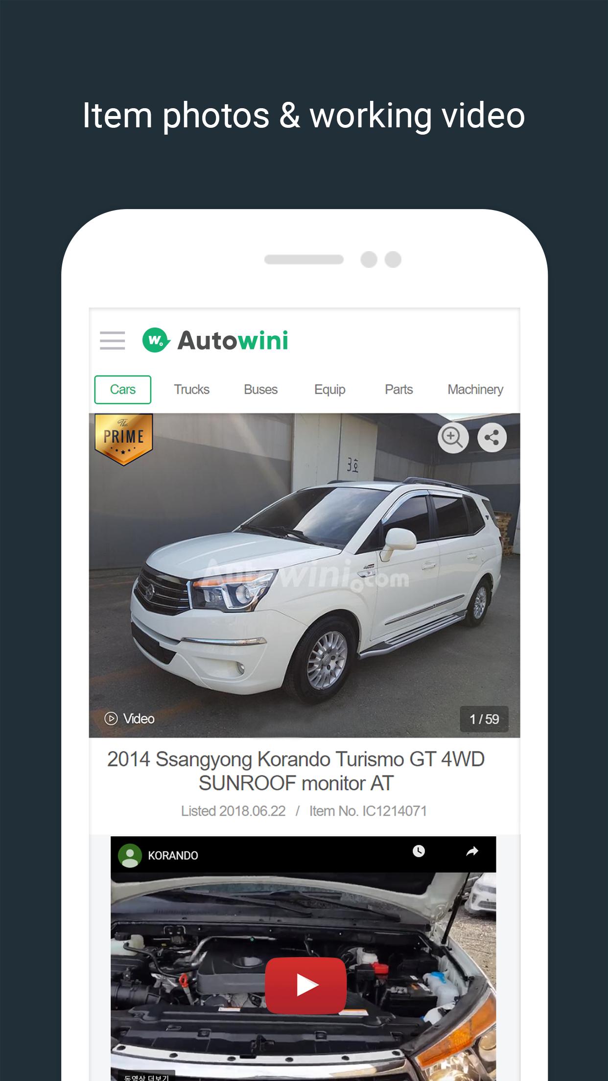 Autowini No.1 Auto Trading Platform in Korea Mestore 앱