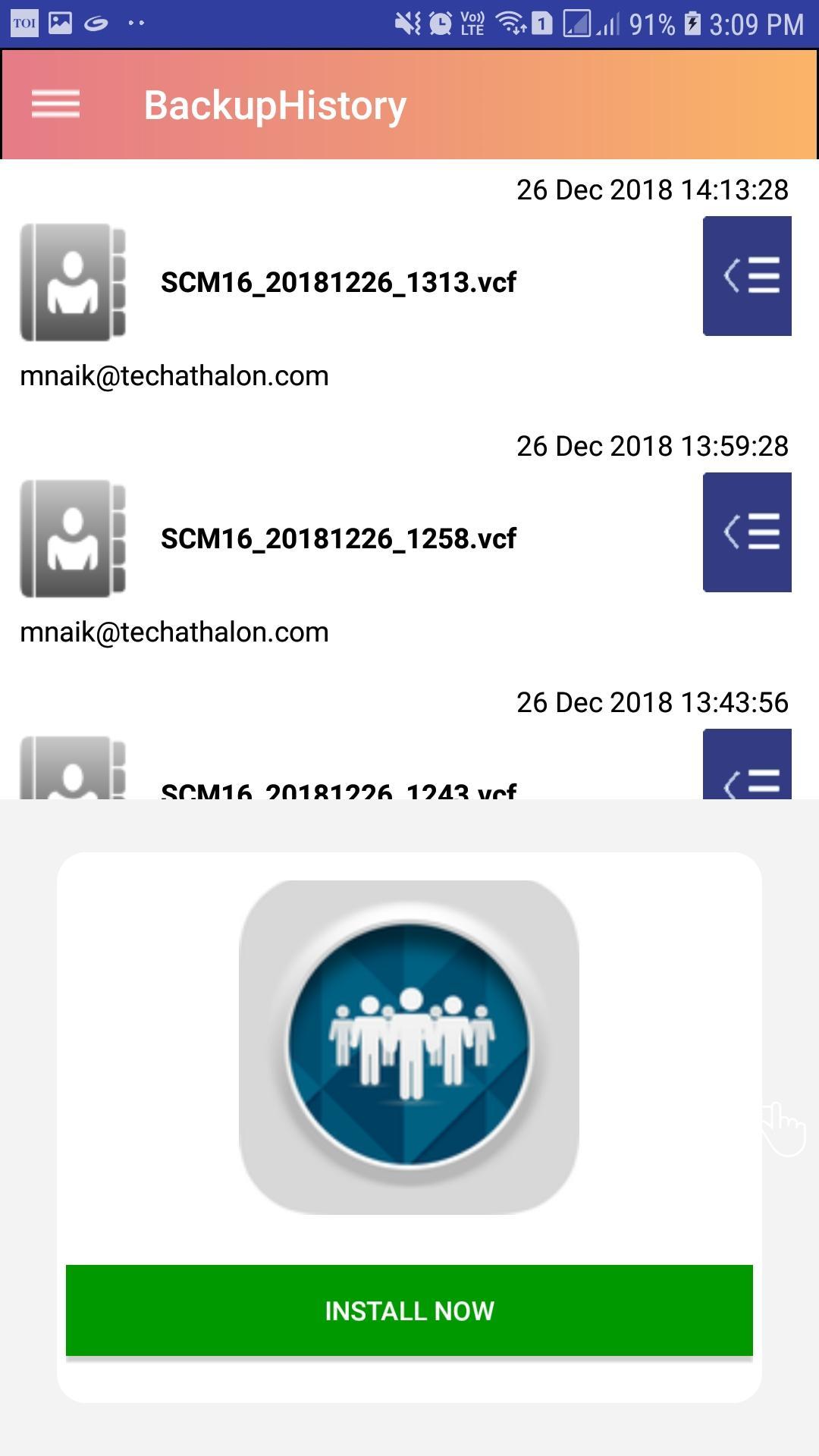 Smart Contact Manager Scan Contacts
