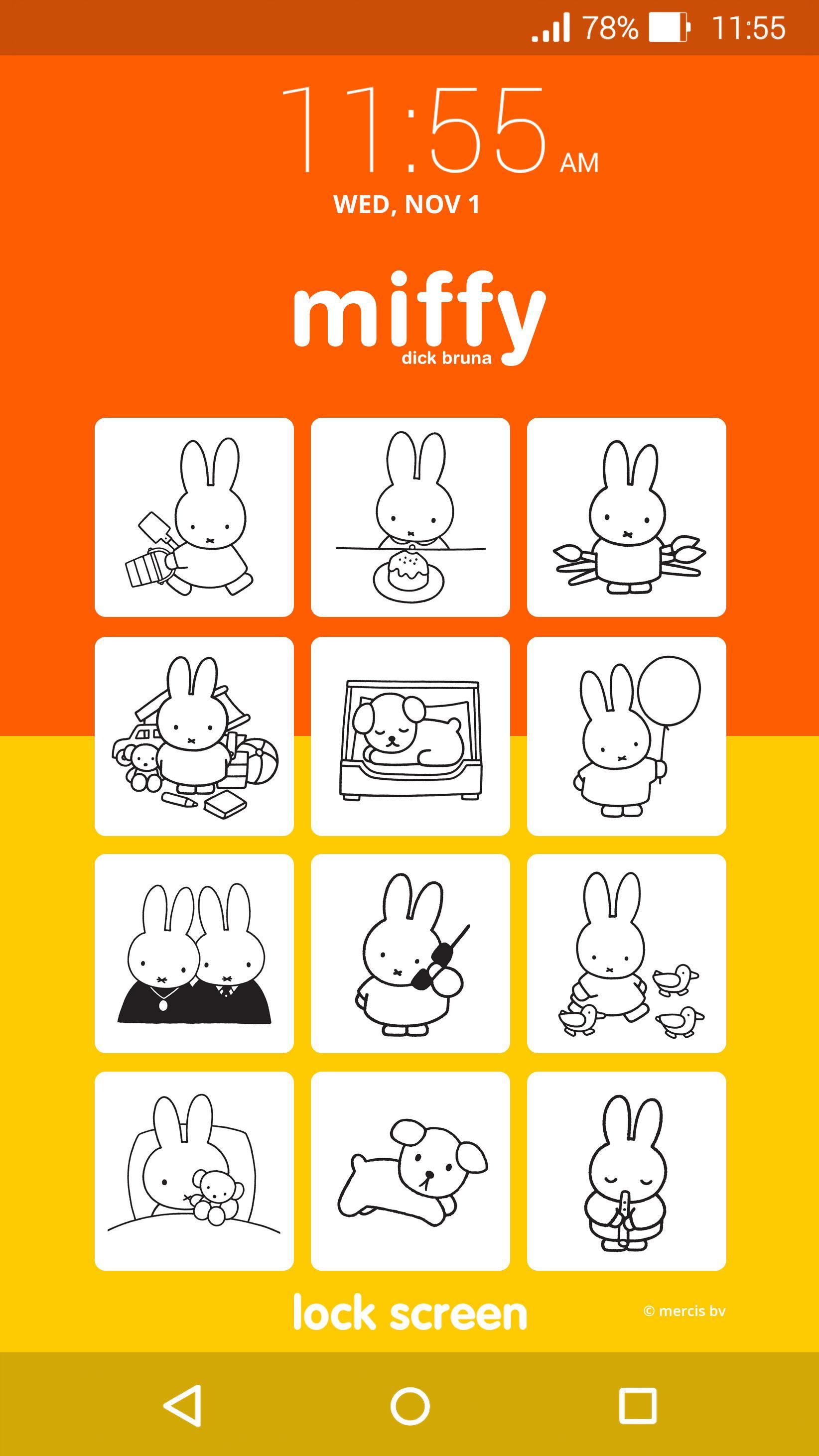 Miffy Lock Screen