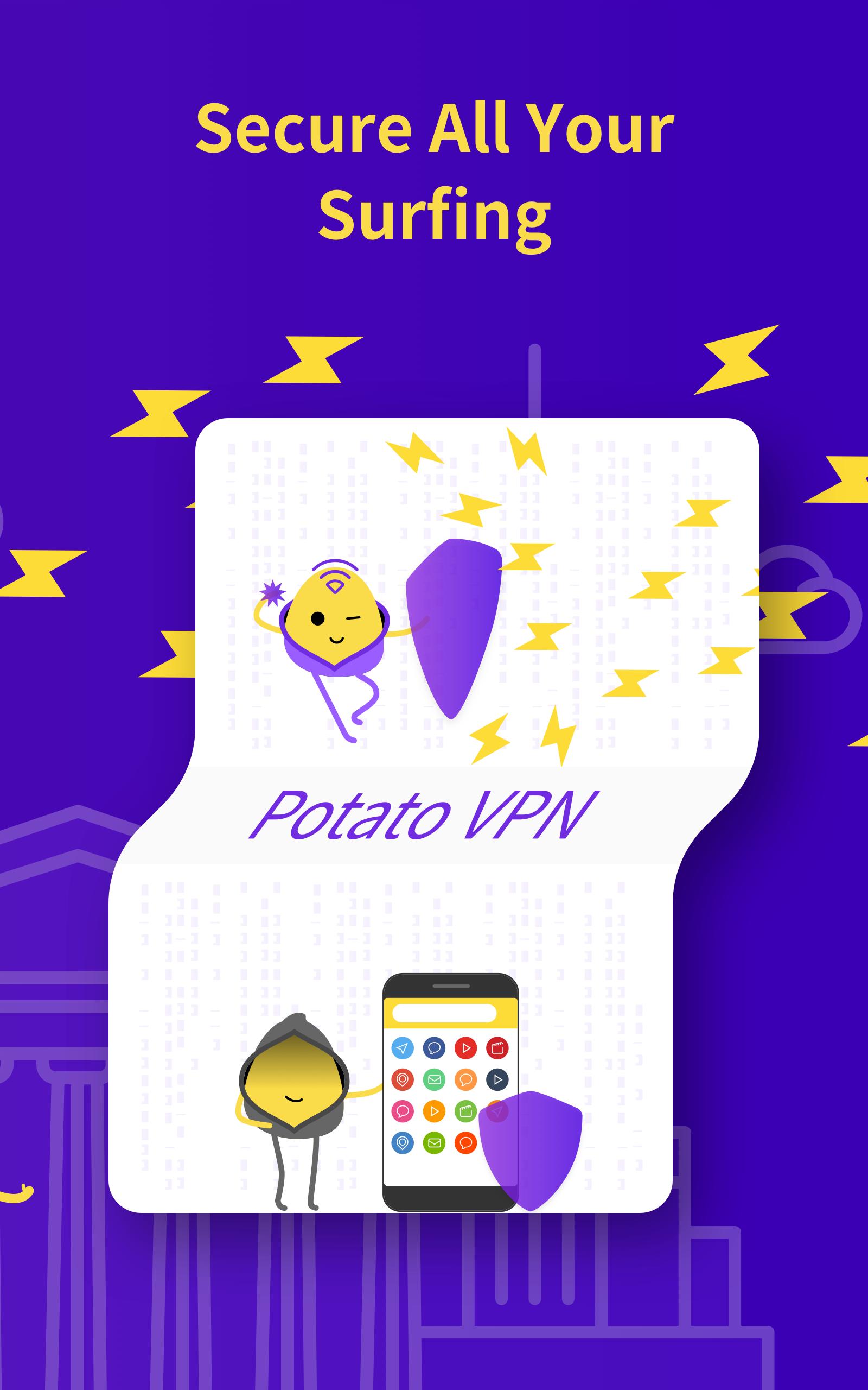 VPN PotatoVPN - Free VPN WiFi Proxy