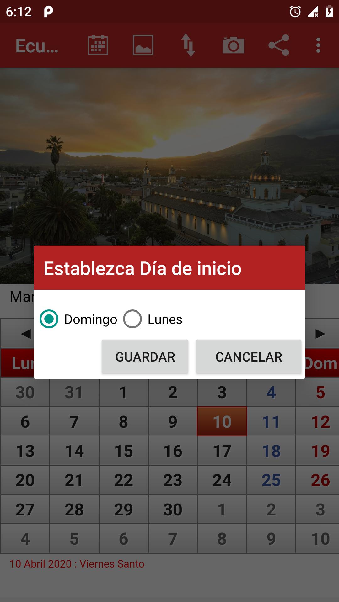 Ecuador Calendario 2021