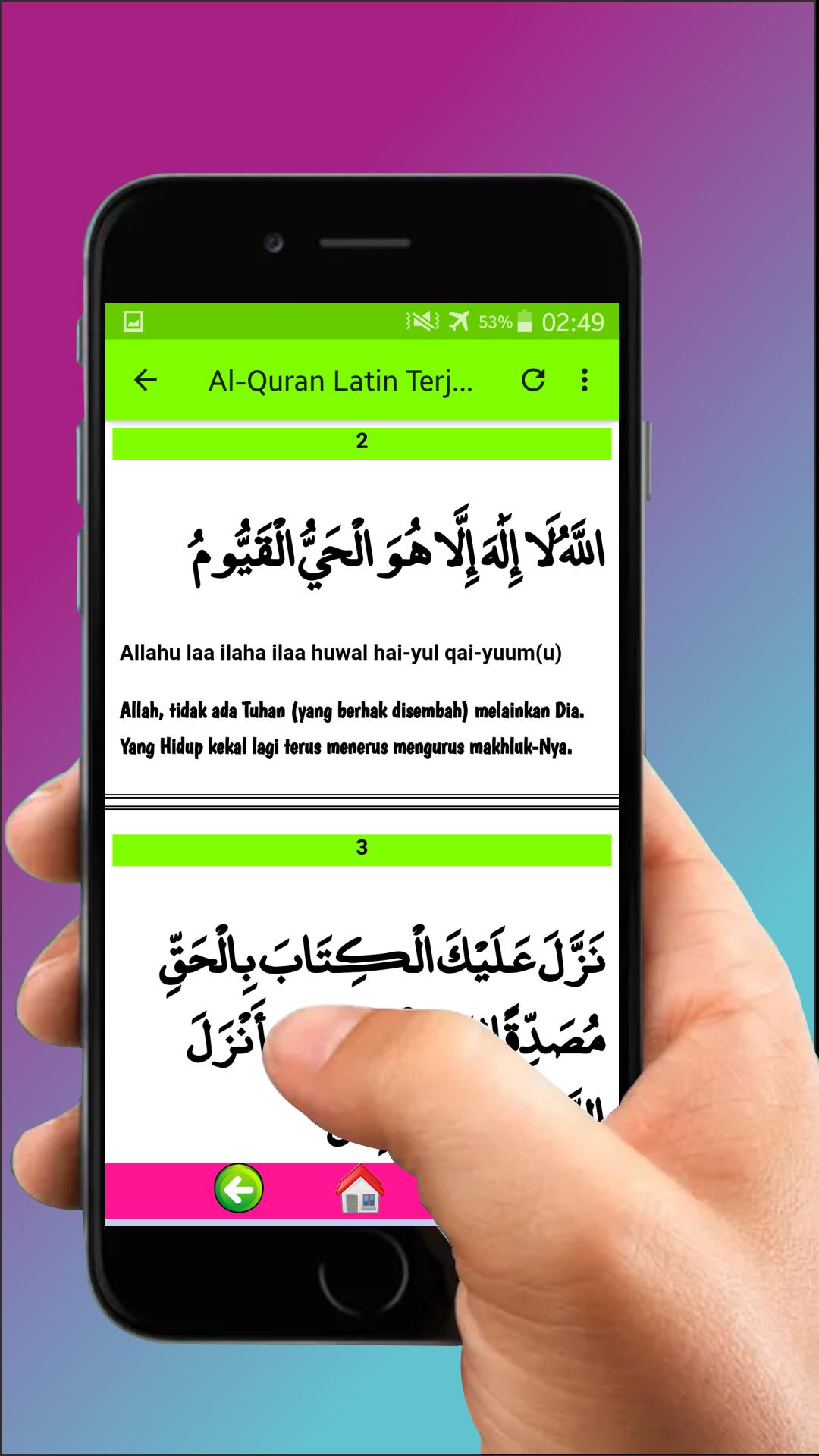 Al Qur'an Latin Terjemah Dan Arab Untuk Pemula