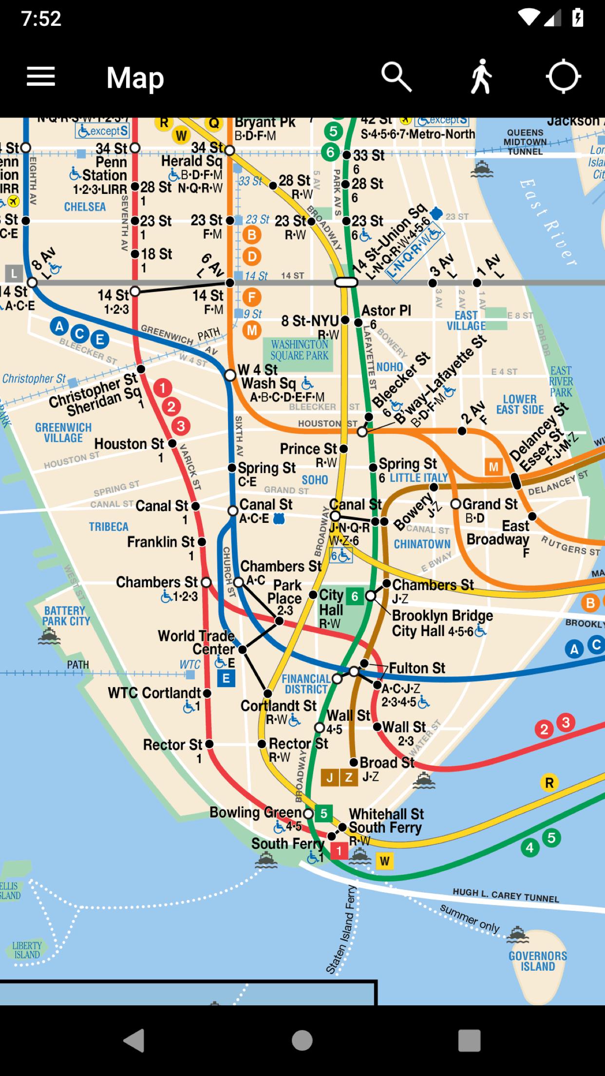 New York Subway – Official MTA map of NYC