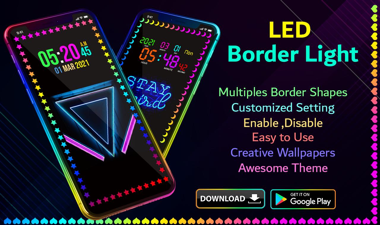 Mobile Border Light & Live Wallpaper