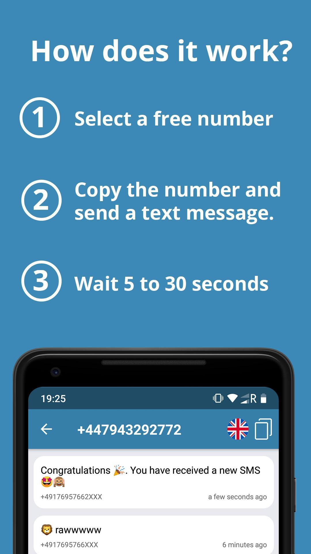 Receive SMS -  Virtual numbers