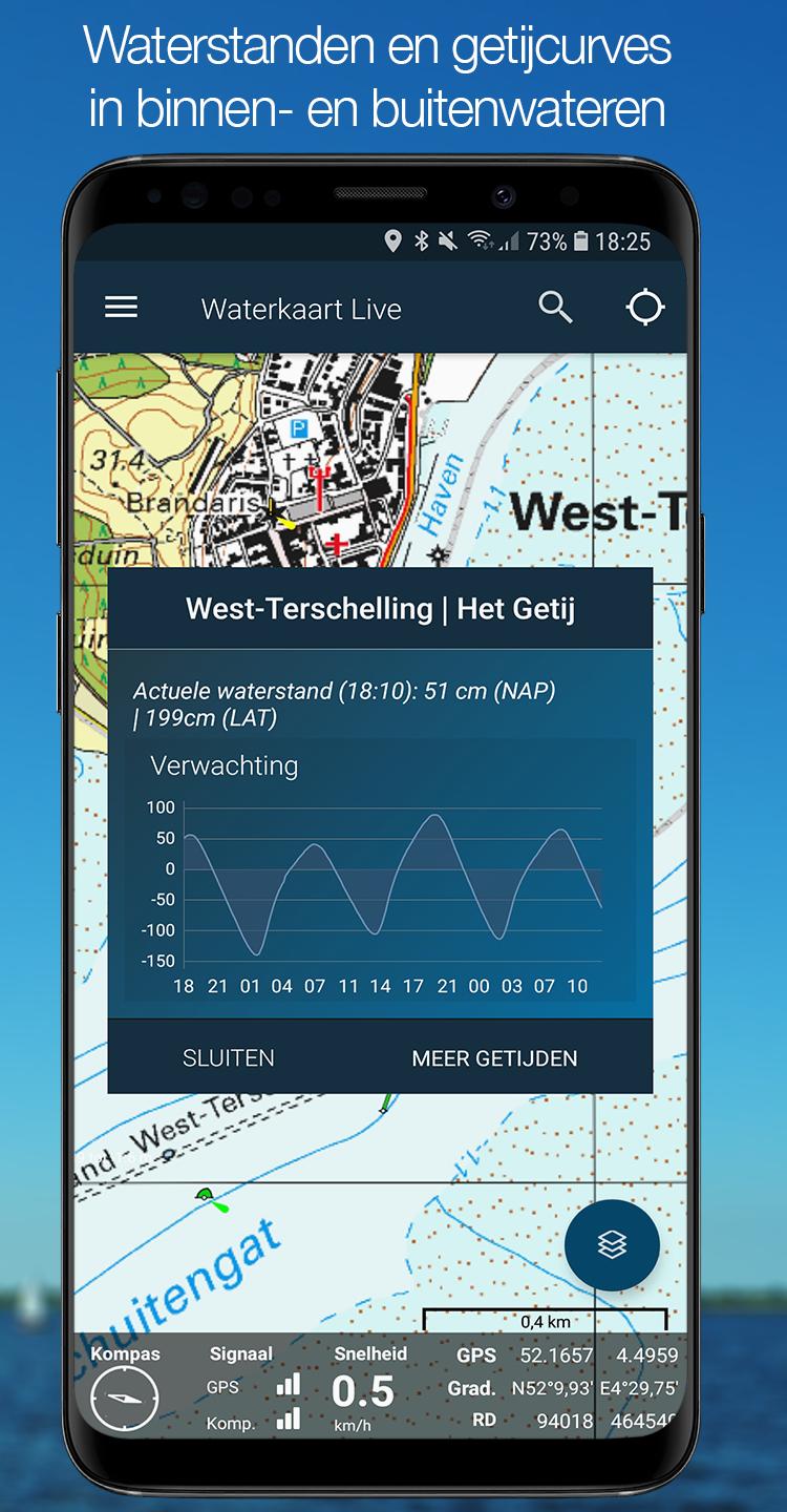 Waterkaart Live - Routes, Meteo, Vaarkaart, AIS