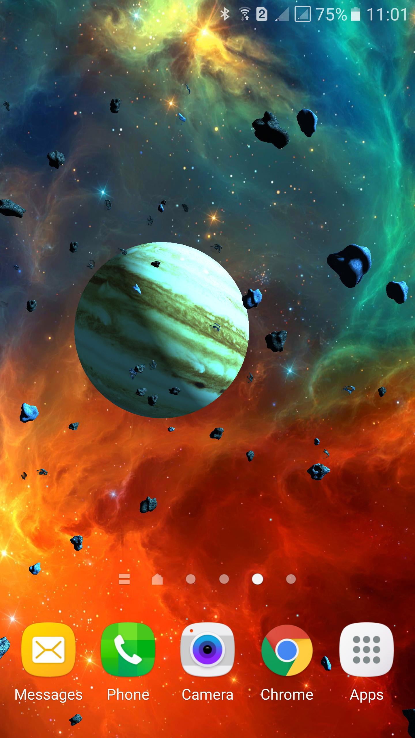 소행성3D 라이브 배경 화면