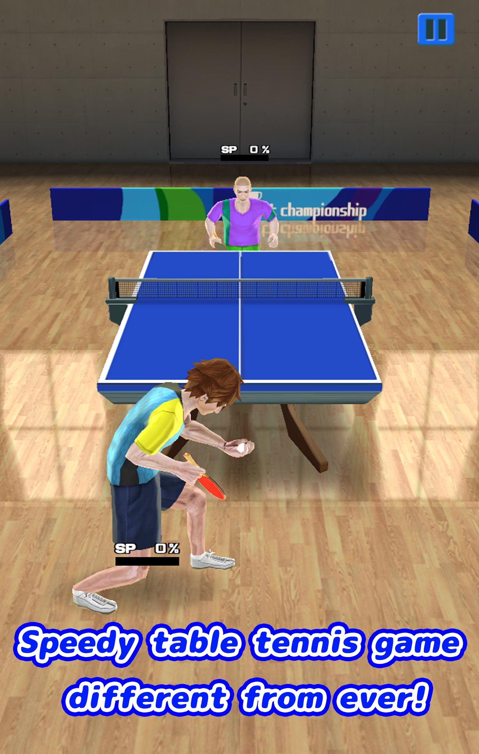 Super rally table tennis
