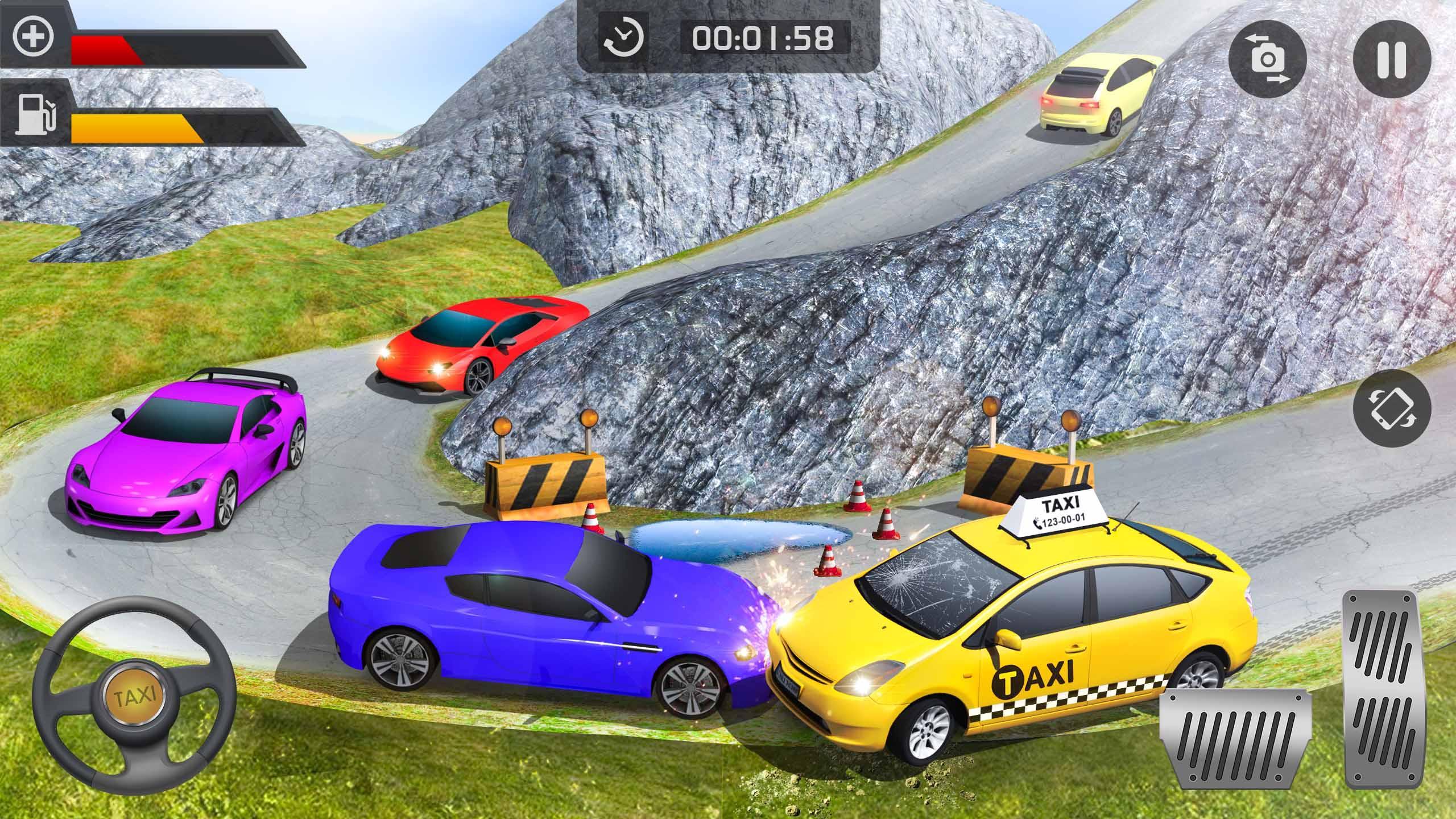 현대 택시 게임 새로운 게임-무료 택시 시뮬레이터, 자동차 게임 3D