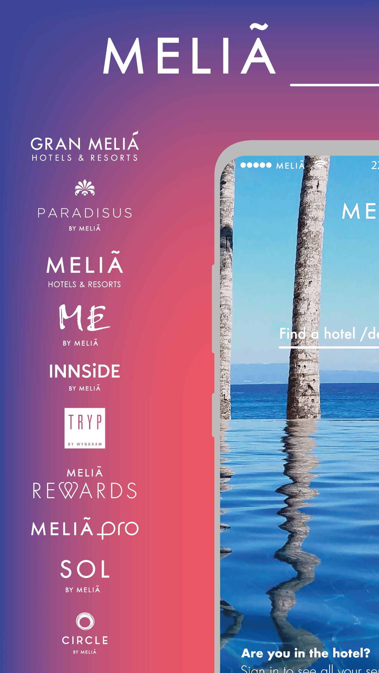 Meliá · Room booking, hotels and stays