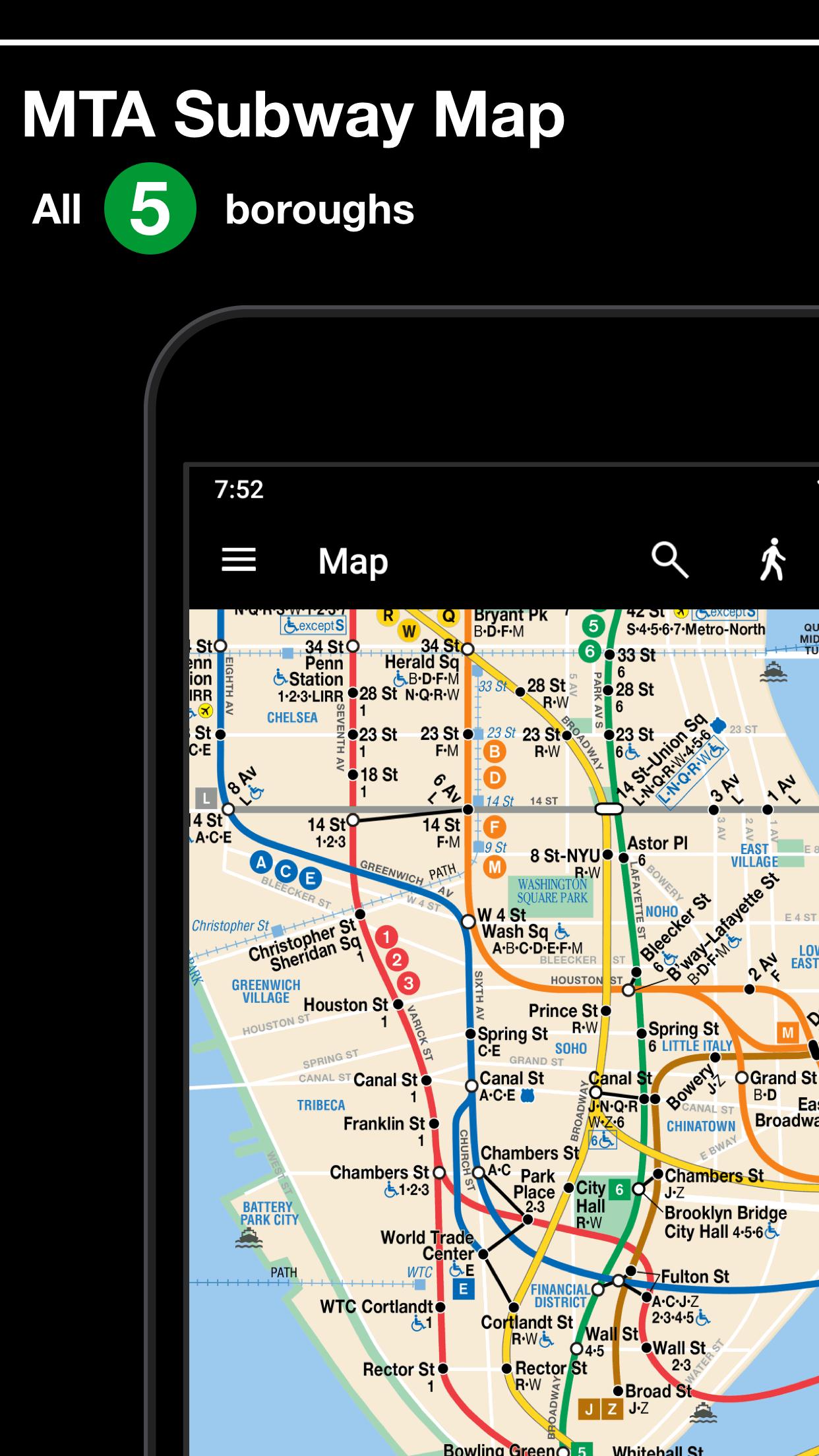 New York Subway – Official MTA map of NYC