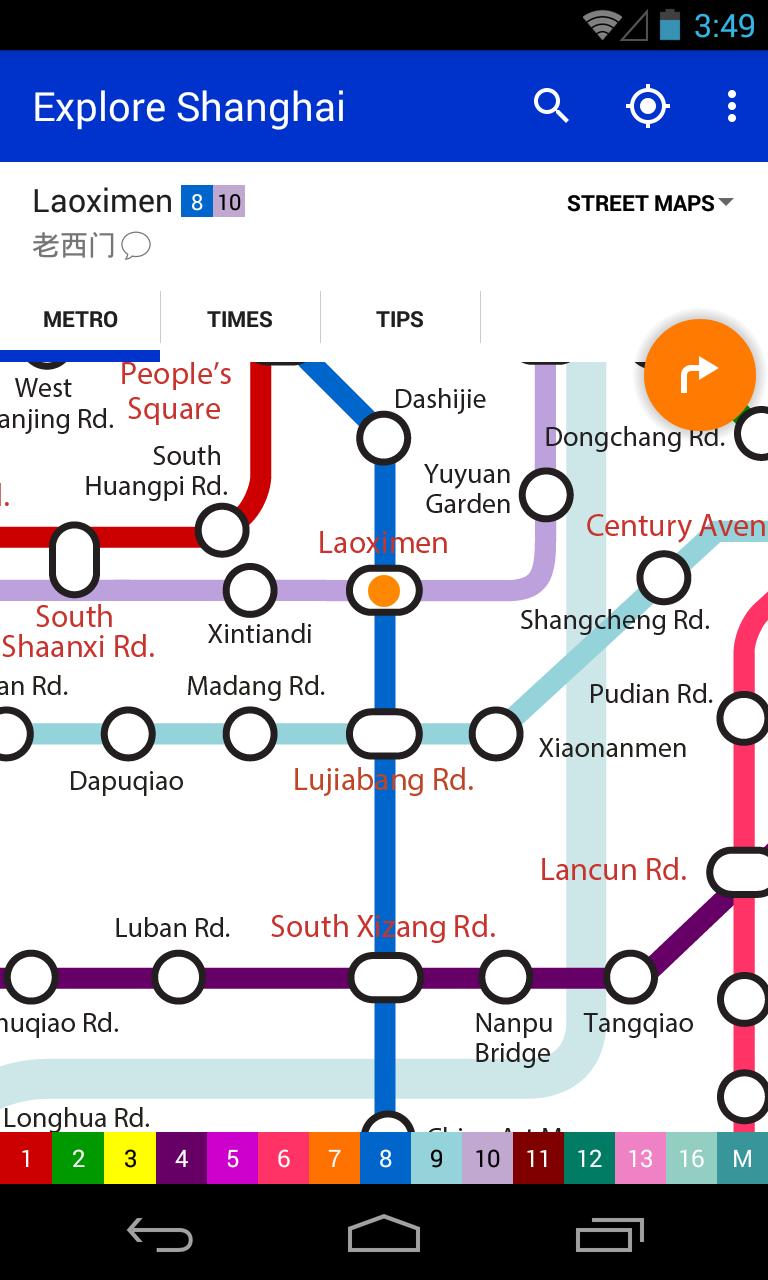 Explore Shanghai metro map