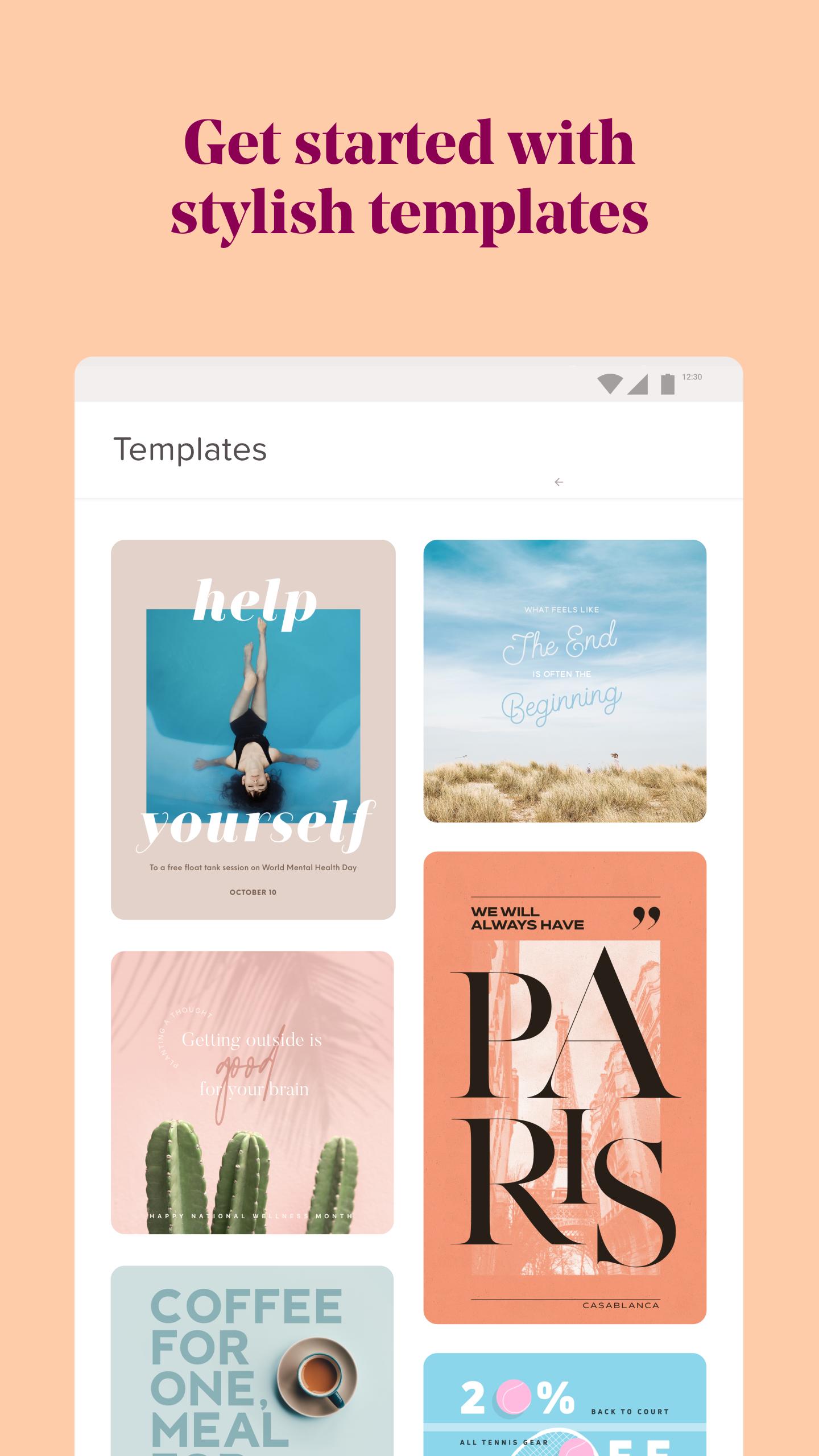 Over: Add Text to Photos & Graphic Design Maker