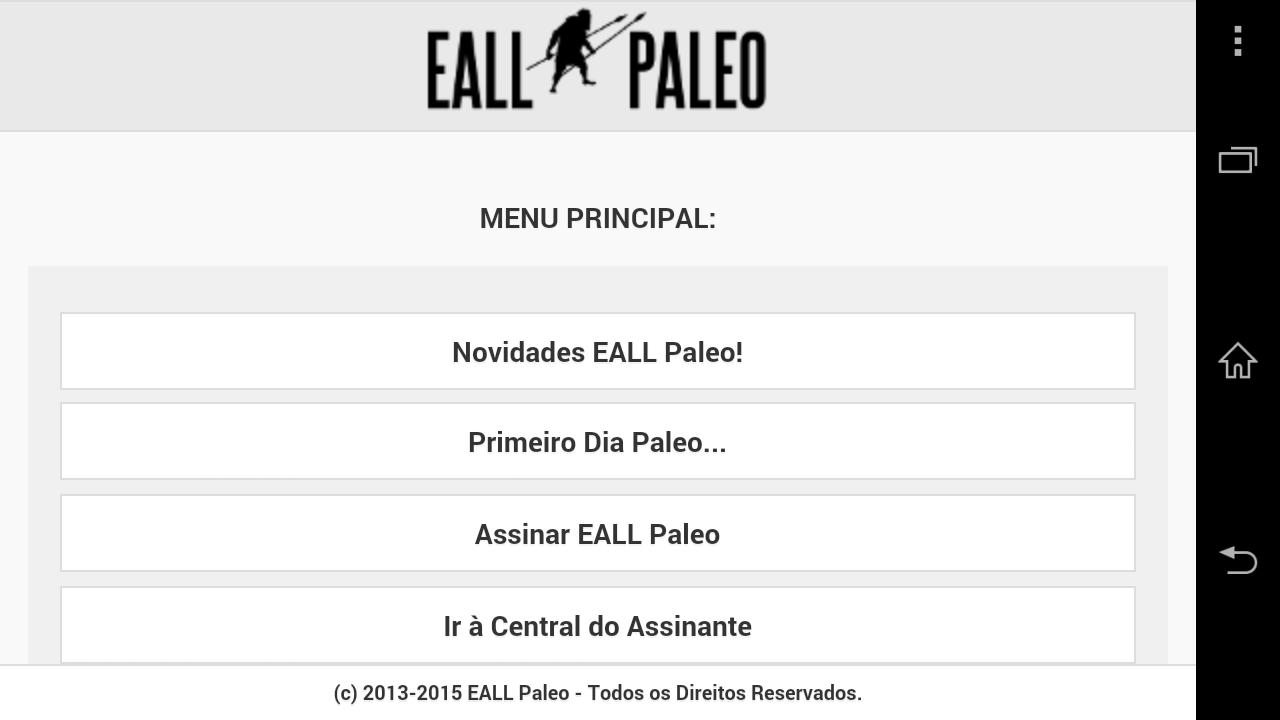 EALL Paleo - Dieta Paleolítica
