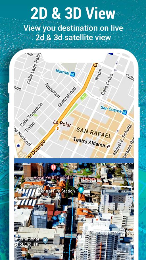 스트리트 뷰지도 :세계 거리 파노라마, 위성 360